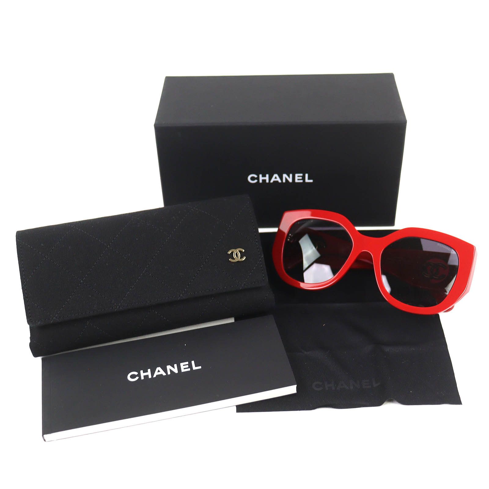 Chanel Chanel CHANEL Butterfly Shape Sunglasses Plastic / Synthetic Sunglasses 5550-A DUTY FREE for USA Size ONE SIZE - 2 Thumbnail