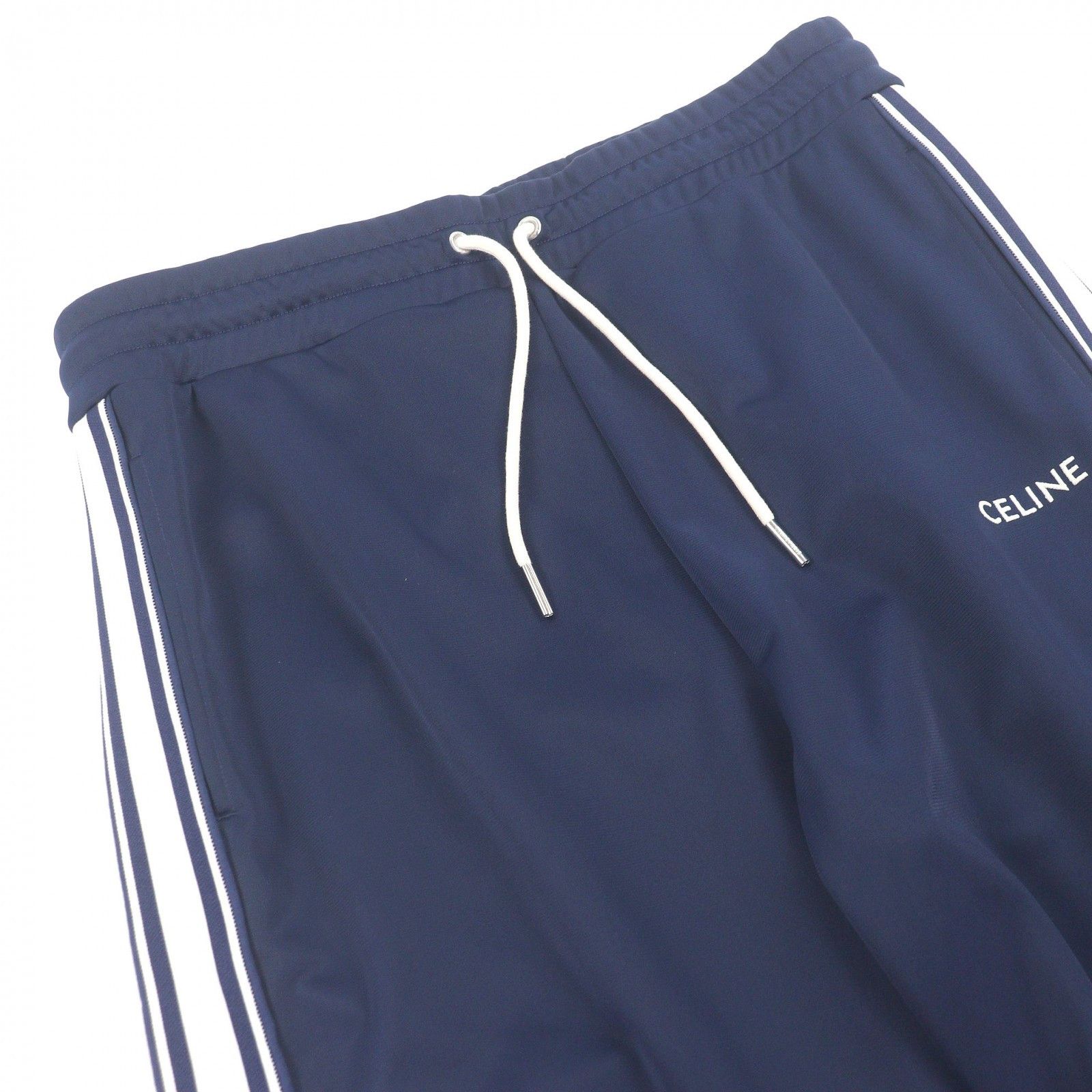 Celine Celine CELINE Logo embroidered jersey polyester pants Textile Pants DUTY FREE for USA Size ONE SIZE - 3 Thumbnail