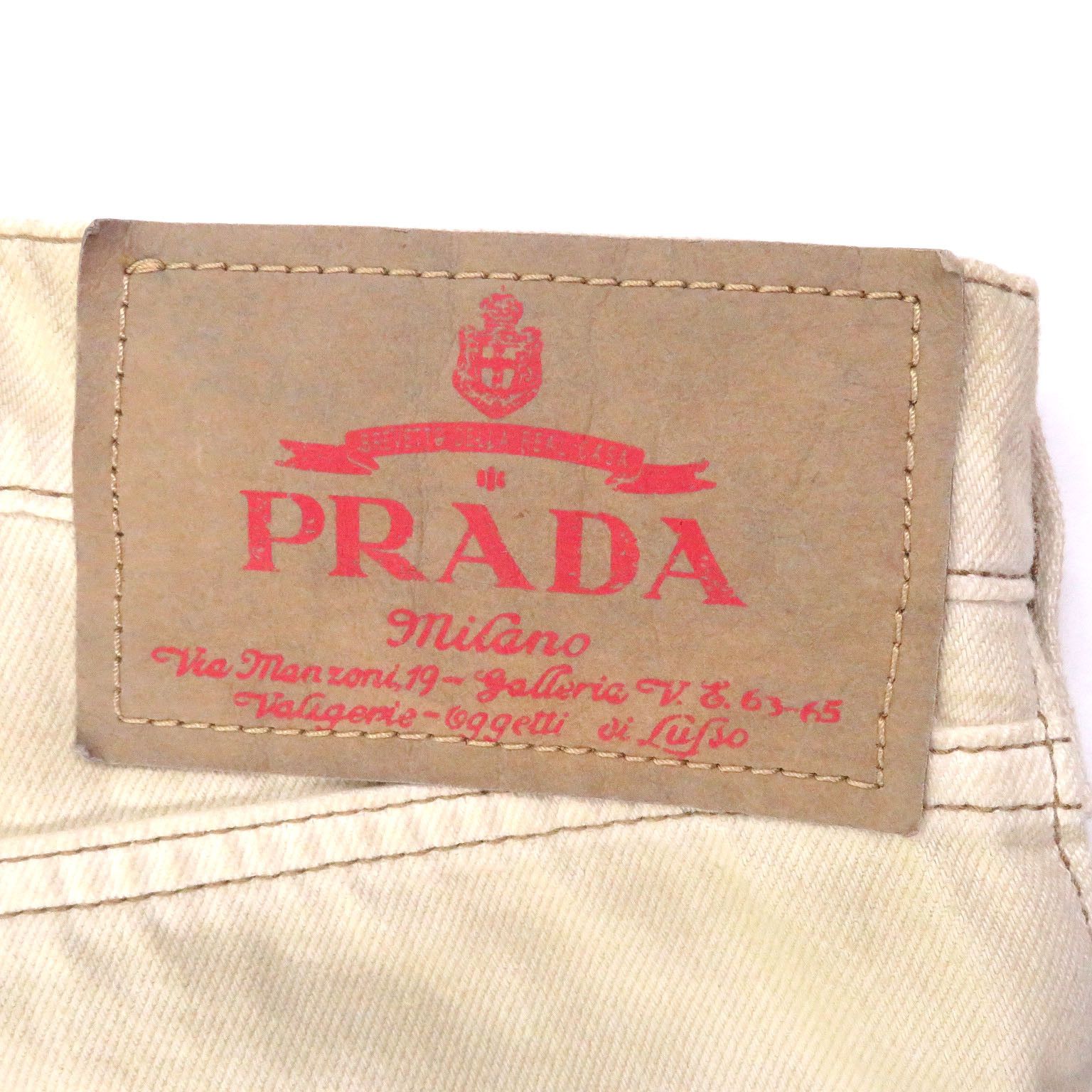 Prada Prada Prada Cotton Denim Pants Textile Pants GEP358 DUTY FREE for USA Size ONE SIZE - 7 Thumbnail