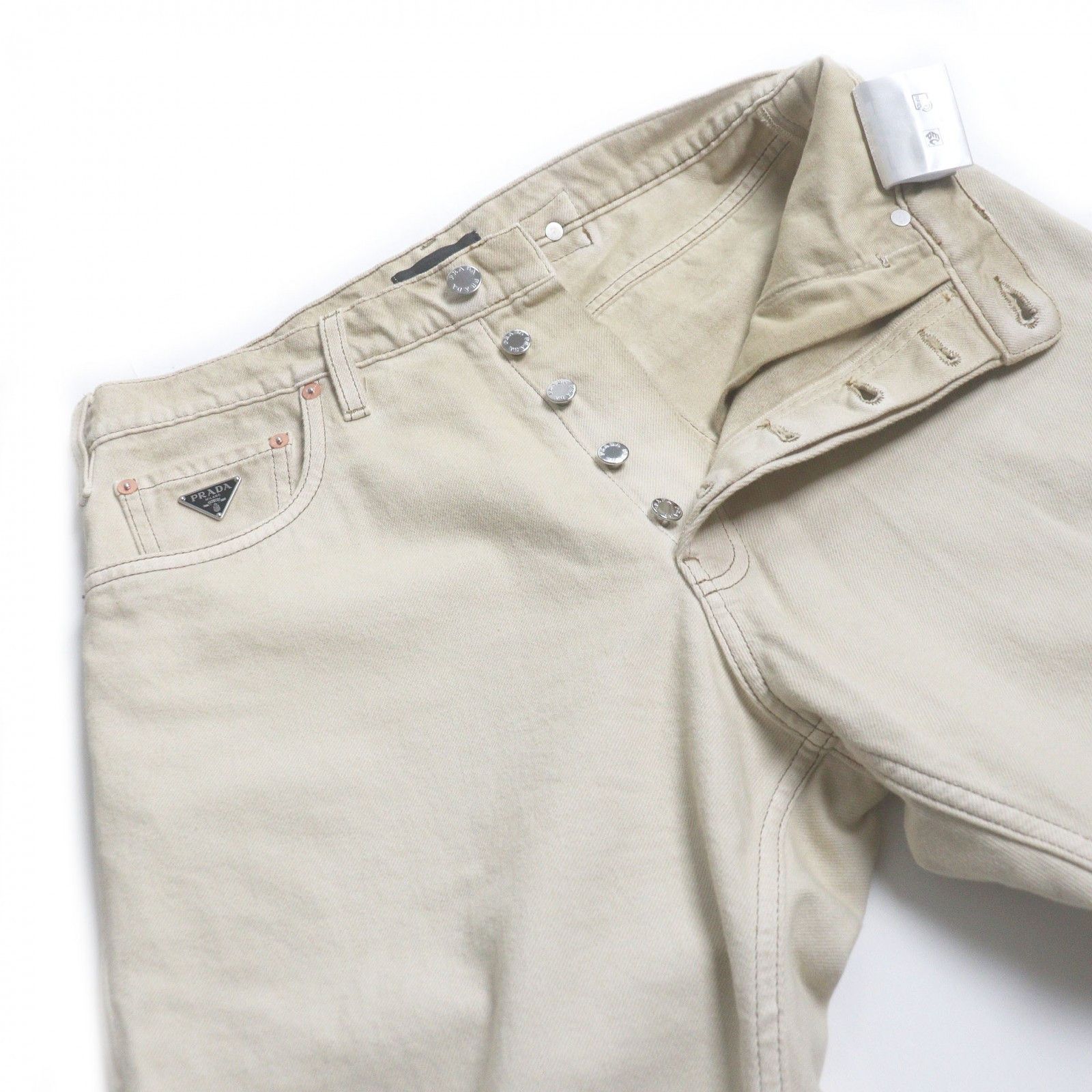 Prada Prada Prada Cotton Denim Pants Textile Pants GEP358 DUTY FREE for USA Size ONE SIZE - 3 Thumbnail