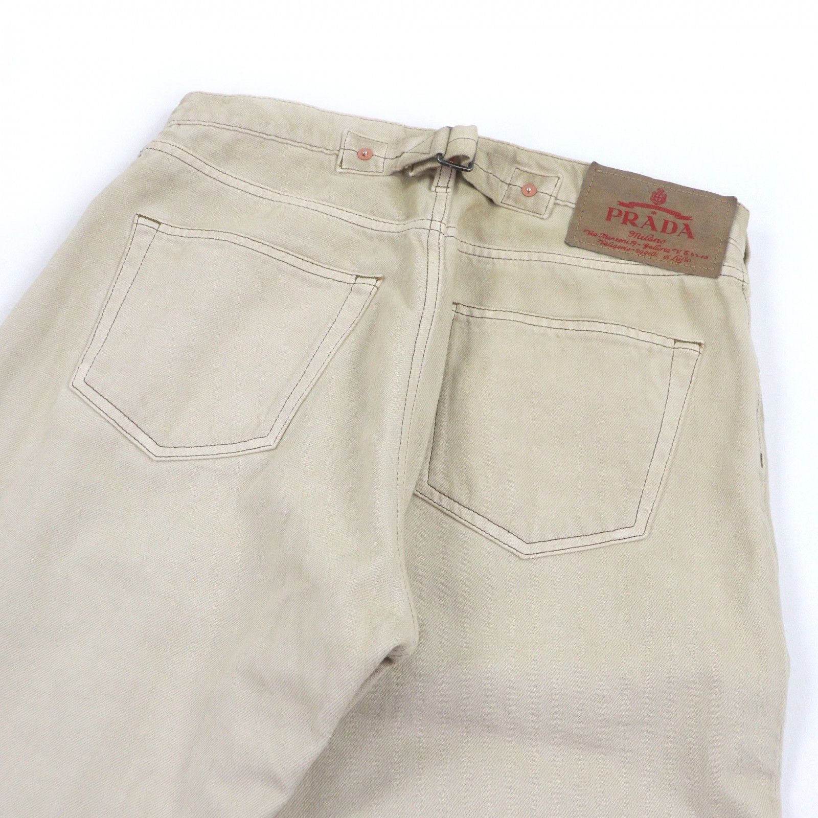 Prada Prada Prada Cotton Denim Pants Textile Pants GEP358 DUTY FREE for USA Size ONE SIZE - 4 Thumbnail