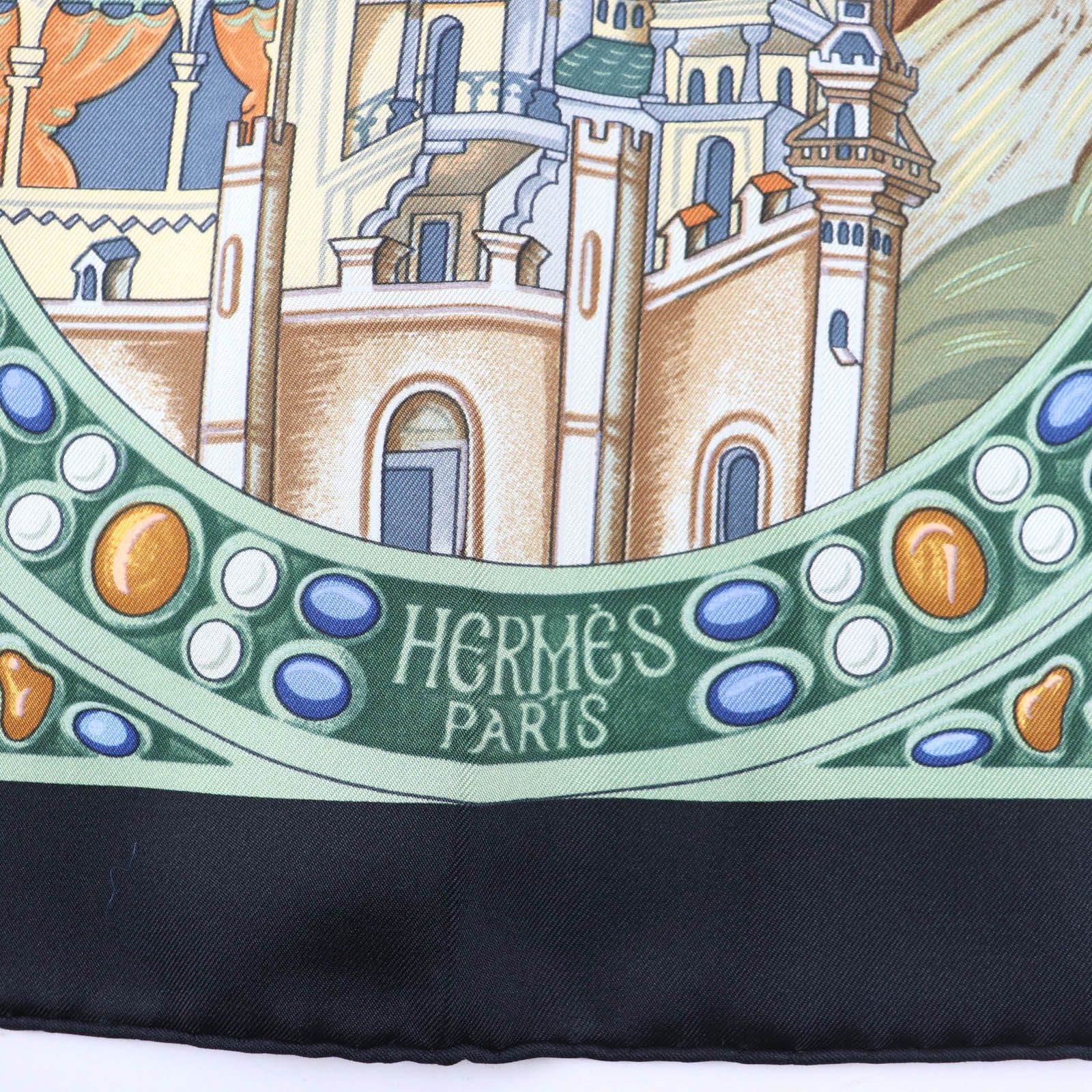 Hermes Hermes Hermès LE TRIOMPHE DU PALADIN Silk Scarf Textile Scarf DUTY FREE for USA Size ONE SIZE - 9 Thumbnail