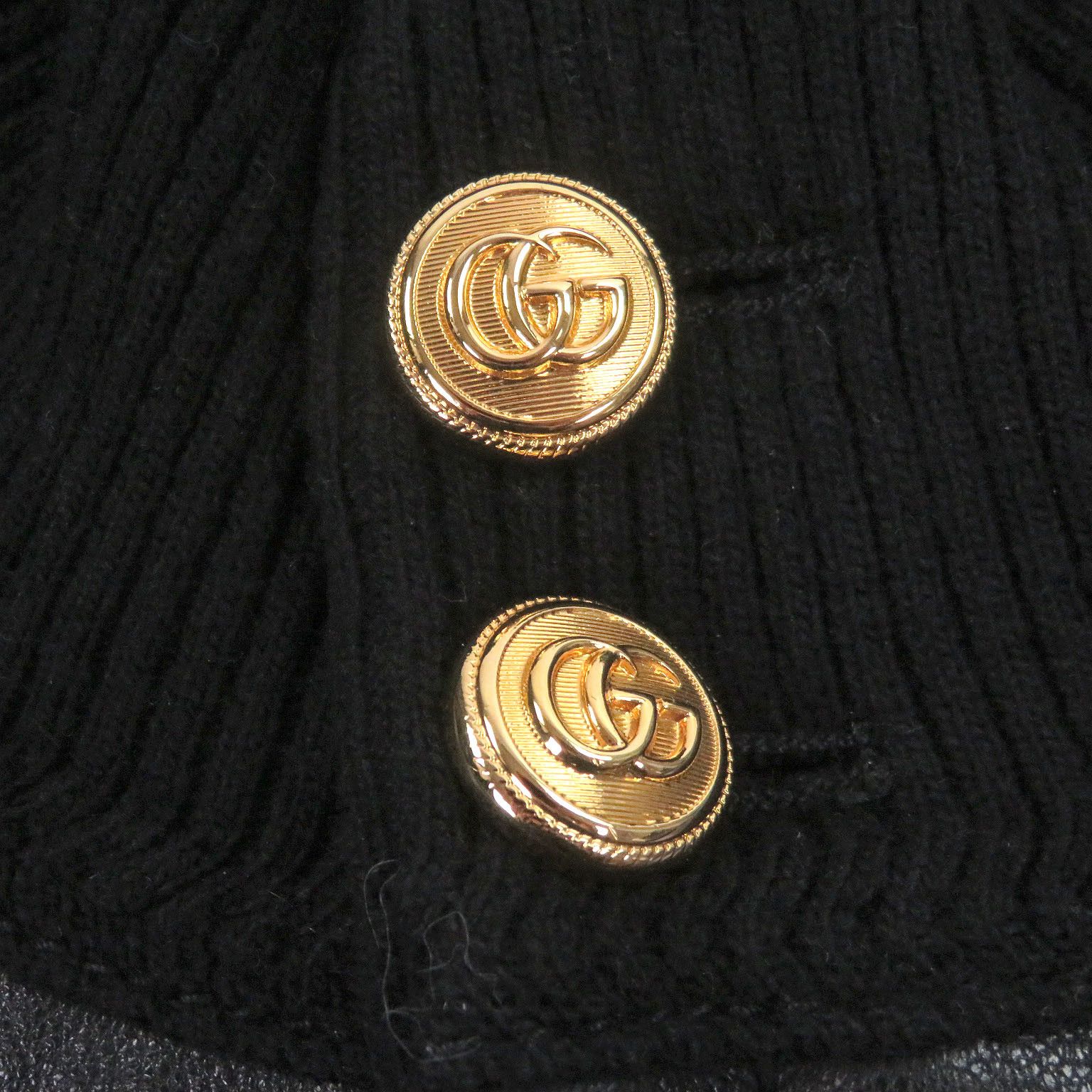 Gucci Gucci Gucci GG Gold Button Shearling Jacket Leather Outerwear DUTY FREE for USA Size ONE SIZE - 5 Thumbnail
