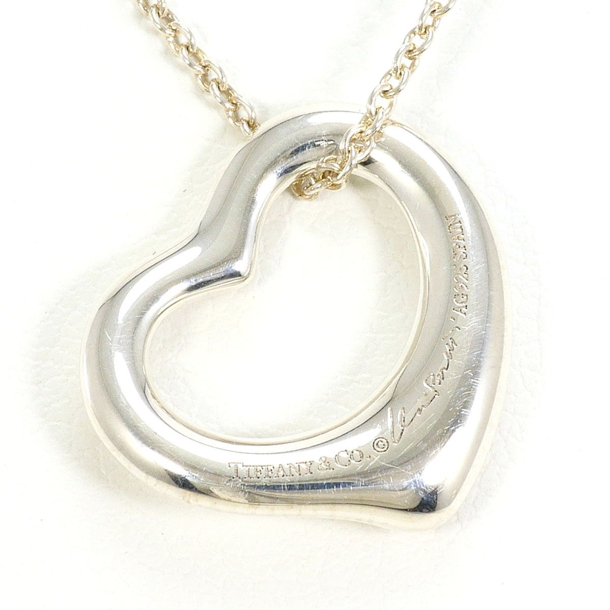 Tiffany & Co. Tiffany & Co. Tiffany Open Heart Silver Necklace Precious Metal Necklace DUTY FREE for USA Size ONE SIZE - 3 Thumbnail
