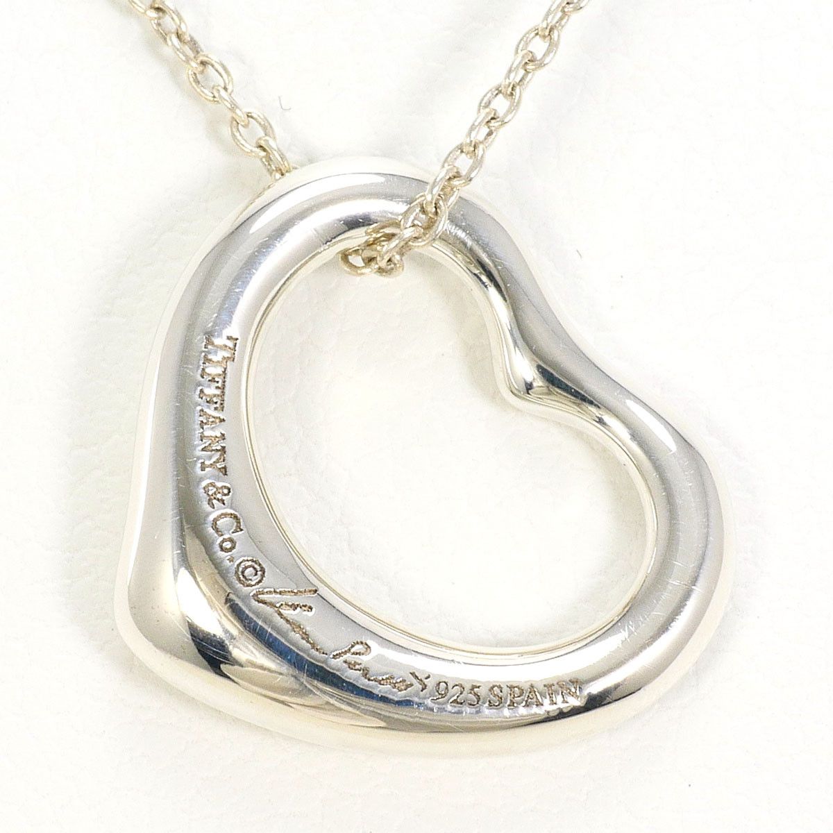 Tiffany & Co. Tiffany & Co. Tiffany Open Heart Silver 925 Necklace Precious Metal Necklace DUTY FREE for USA Size ONE SIZE - 3 Thumbnail