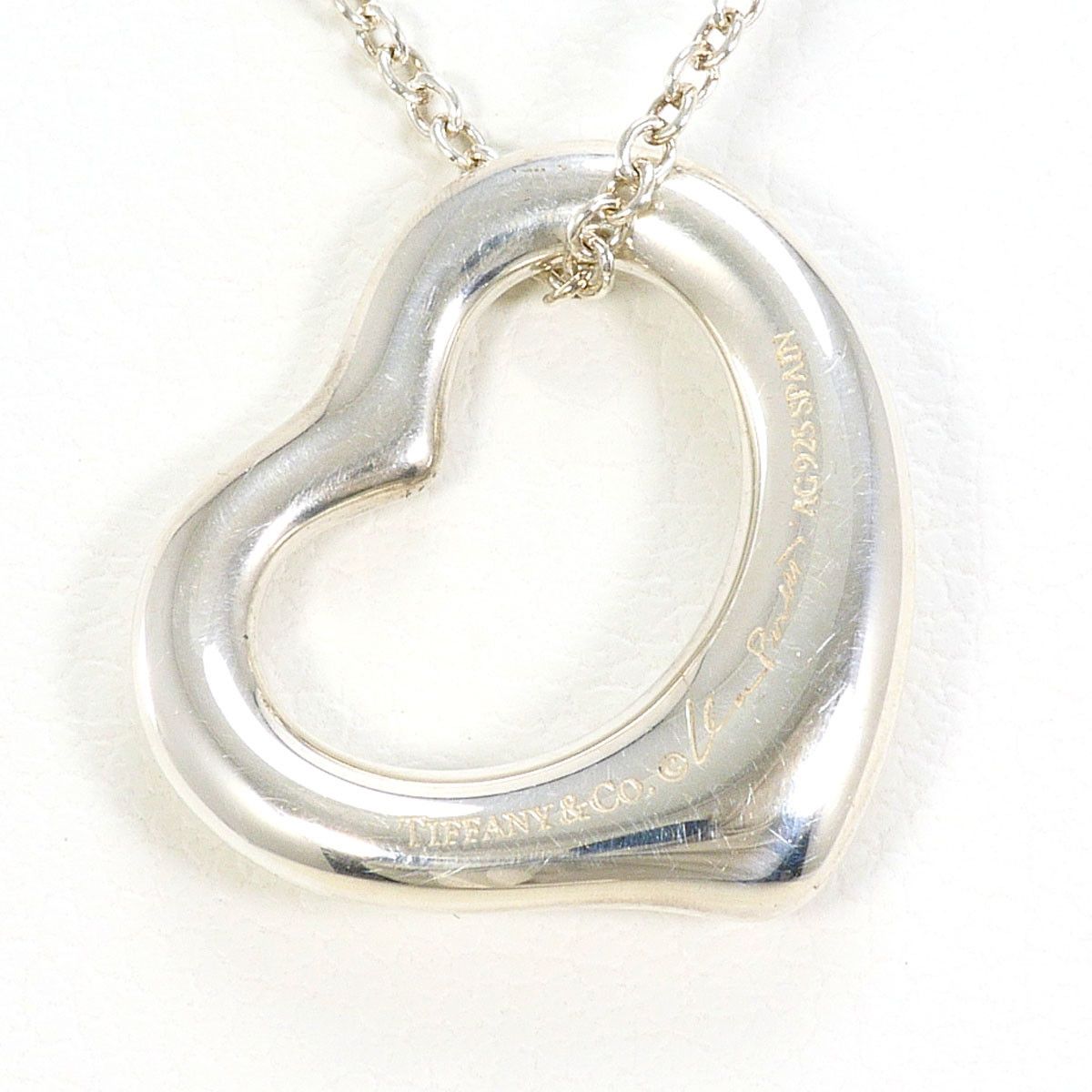 Tiffany & Co. Tiffany & Co. Tiffany Open Heart Silver 925 Necklace Precious Metal Necklace DUTY FREE for USA Size ONE SIZE - 3 Thumbnail