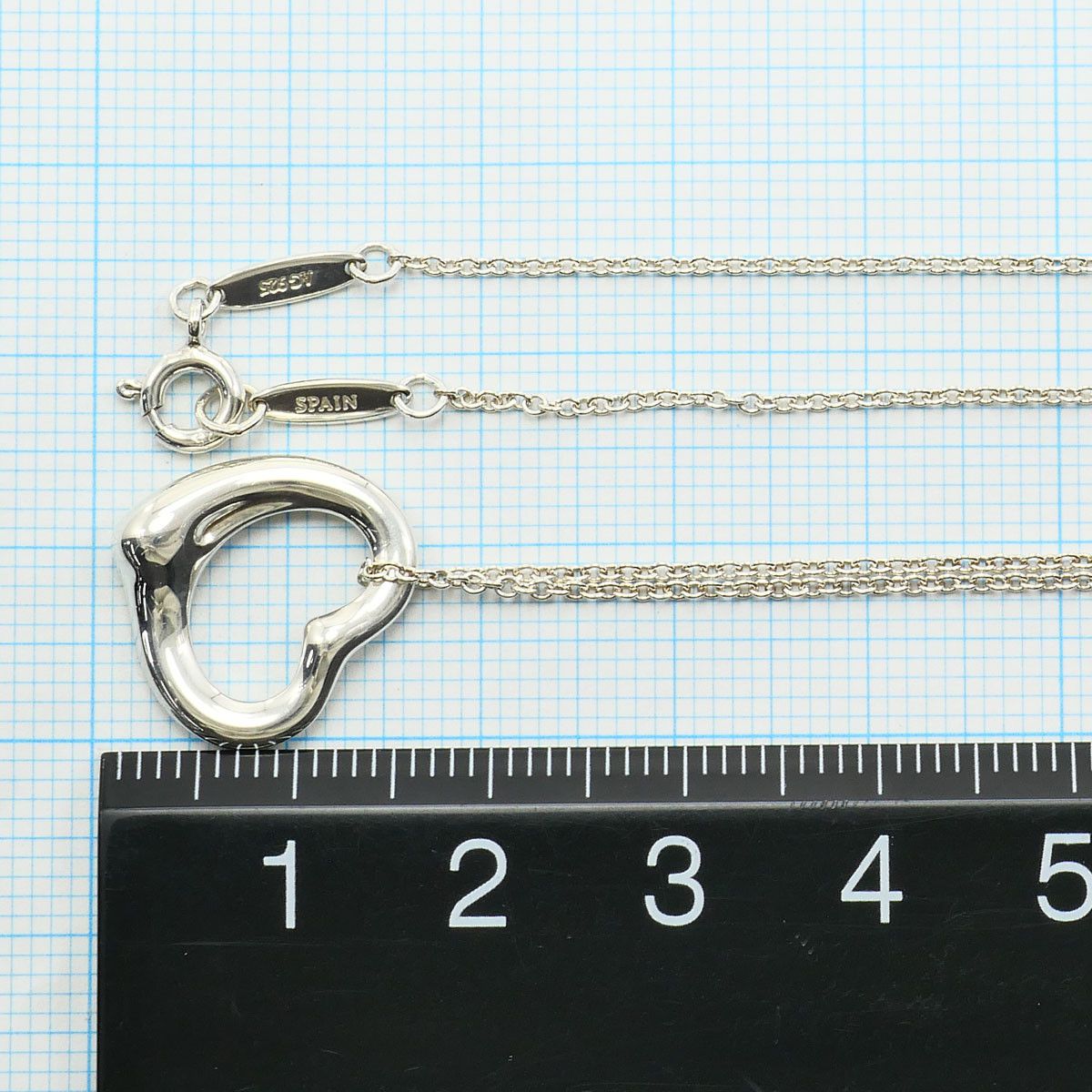 Tiffany & Co. Tiffany & Co. Tiffany Open Heart Silver 925 Necklace Precious Metal Necklace DUTY FREE for USA Size ONE SIZE - 5 Thumbnail