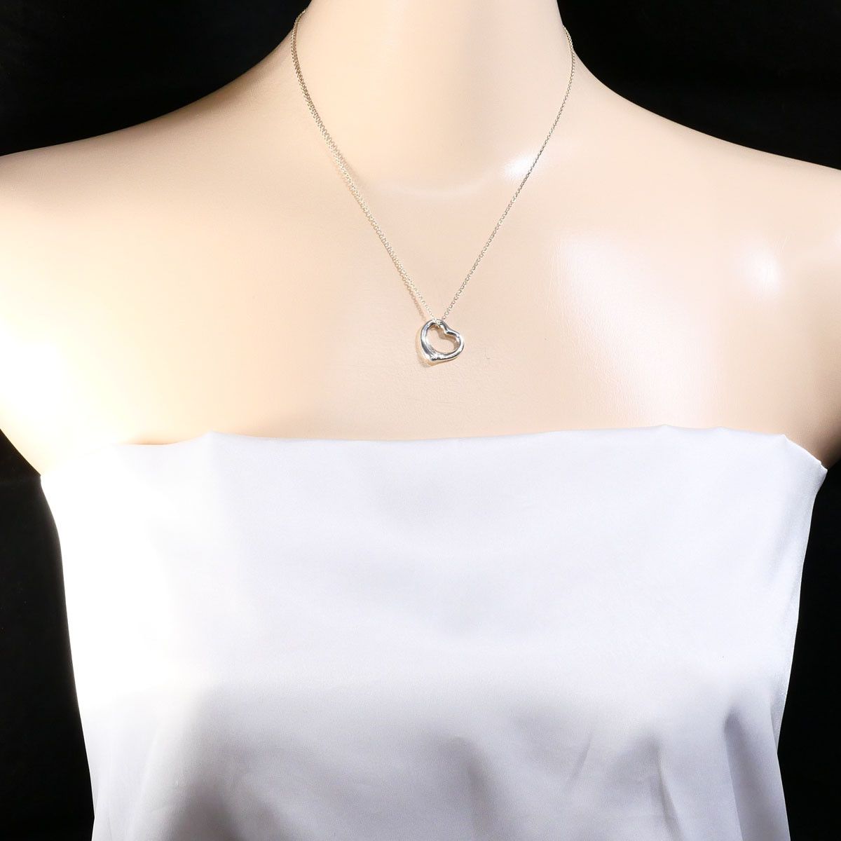 Tiffany & Co. Tiffany & Co. Tiffany Open Heart Silver 925 Necklace Precious Metal Necklace DUTY FREE for USA Size ONE SIZE - 6 Thumbnail