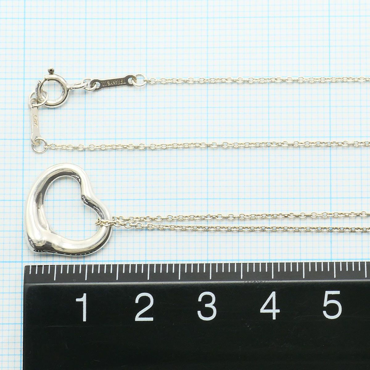 Tiffany & Co. Tiffany & Co. Tiffany Open Heart Silver 925 Necklace Precious Metal Necklace DUTY FREE for USA Size ONE SIZE - 5 Thumbnail
