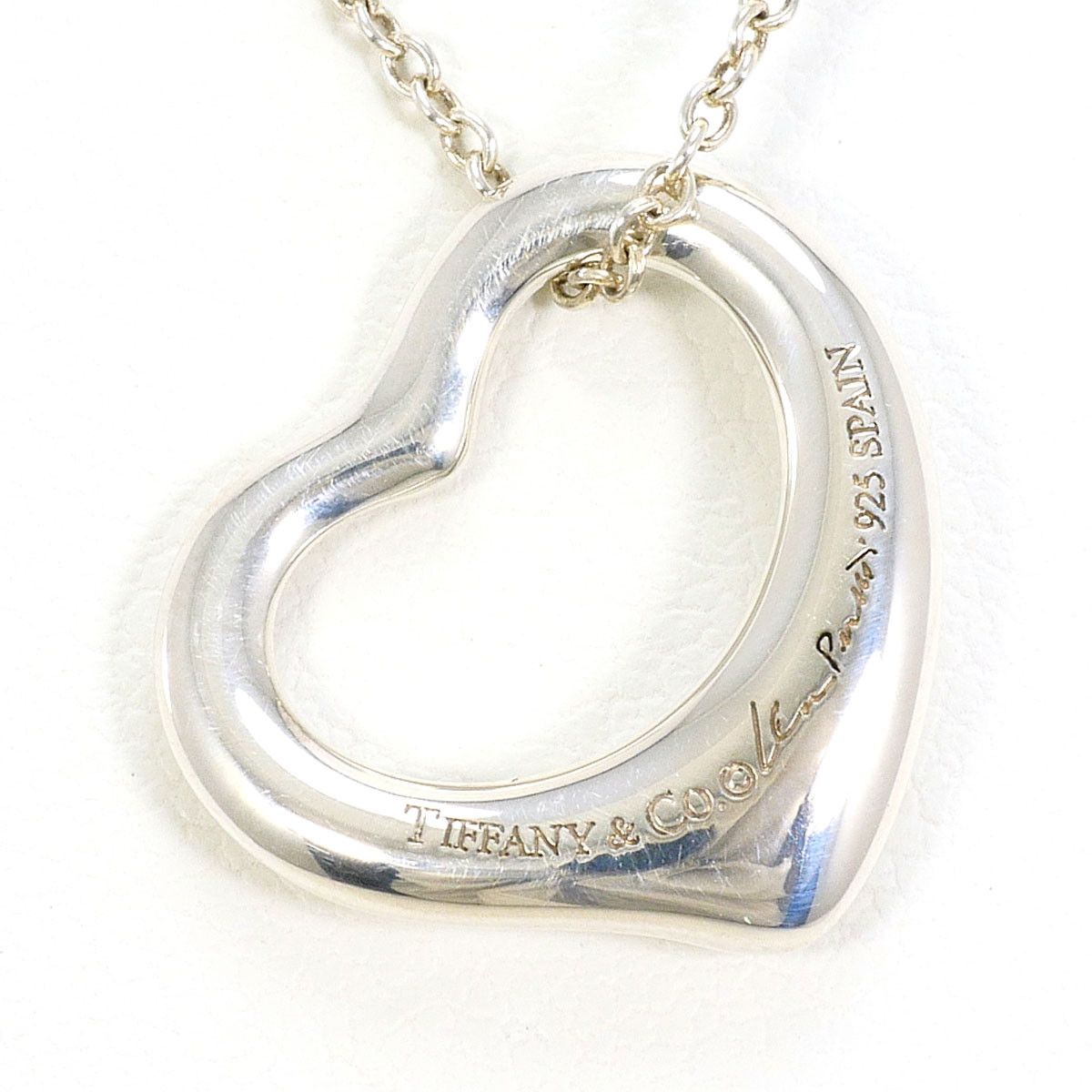 Tiffany & Co. Tiffany & Co. Tiffany Open Heart Silver 925 Necklace Precious Metal Necklace DUTY FREE for USA Size ONE SIZE - 3 Thumbnail
