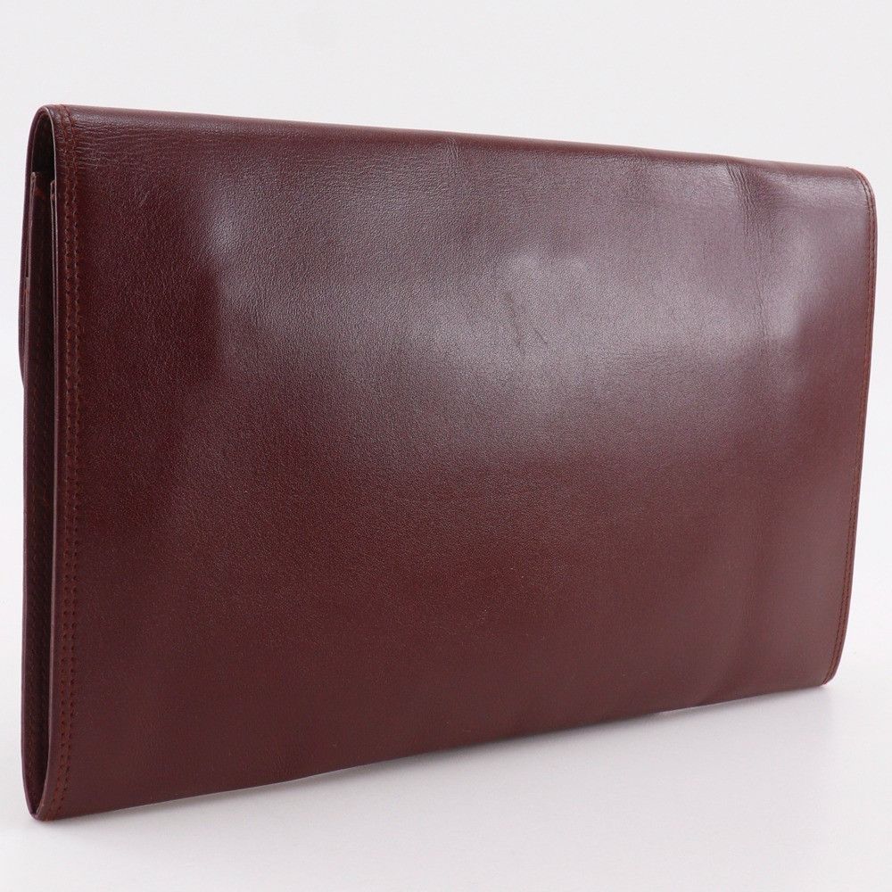 Cartier Cartier Cartier Must Line Calf Clutch Bag Leather Clutch Bag DUTY FREE for USA Size ONE SIZE - 3 Thumbnail