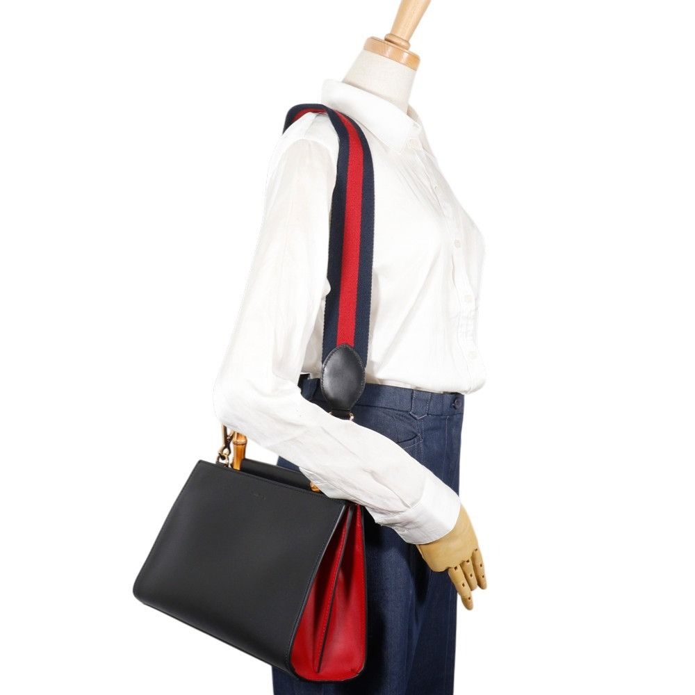 Gucci Gucci Gucci Nymphaea Calf 2way Bag Leather Handbag 459076 DUTY FREE for USA Size ONE SIZE - 10 Thumbnail