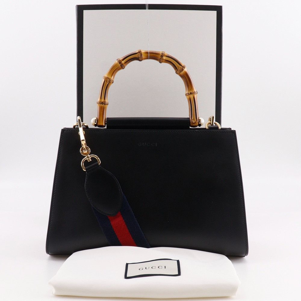 Gucci Gucci Gucci Nymphaea Calf 2way Bag Leather Handbag 459076 DUTY FREE for USA Size ONE SIZE - 11 Thumbnail