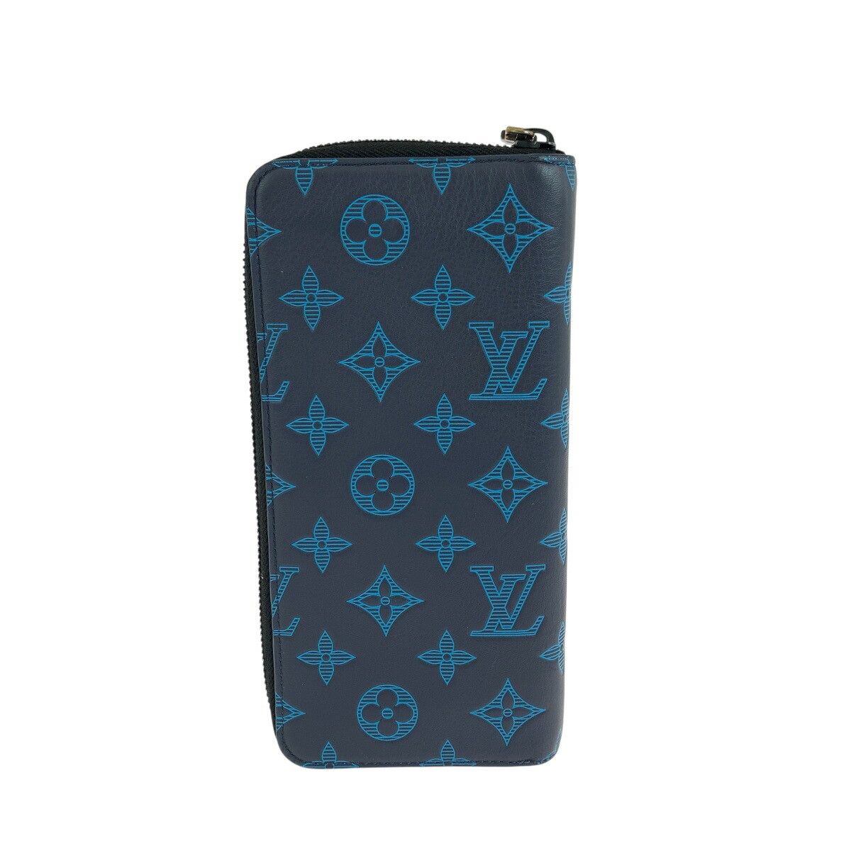 Louis Vuitton Louis Vuitton Louis Vuitton Zippy Wallet Vertical Monogram Shadow Calfskin Long Wallet Textile Long Wallet M80423 DUTY FREE for USA Size ONE SIZE - 2 Thumbnail