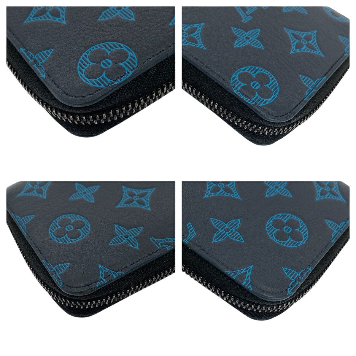 Louis Vuitton Louis Vuitton Louis Vuitton Zippy Wallet Vertical Monogram Shadow Calfskin Long Wallet Textile Long Wallet M80423 DUTY FREE for USA Size ONE SIZE - 4 Thumbnail