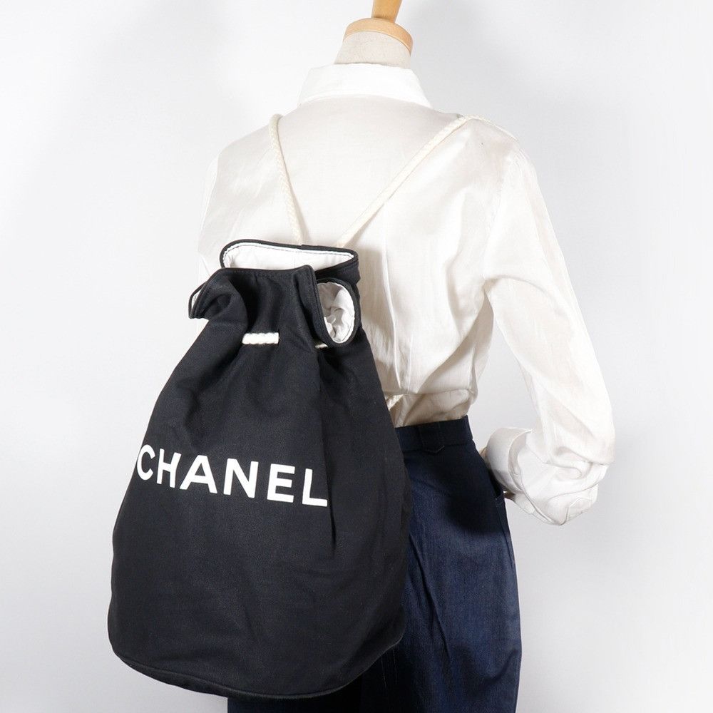 Chanel Chanel Chanel Pool Bag Canvas Shoulder Bag Textile Shoulder Bag DUTY FREE for USA Size ONE SIZE - 15 Thumbnail