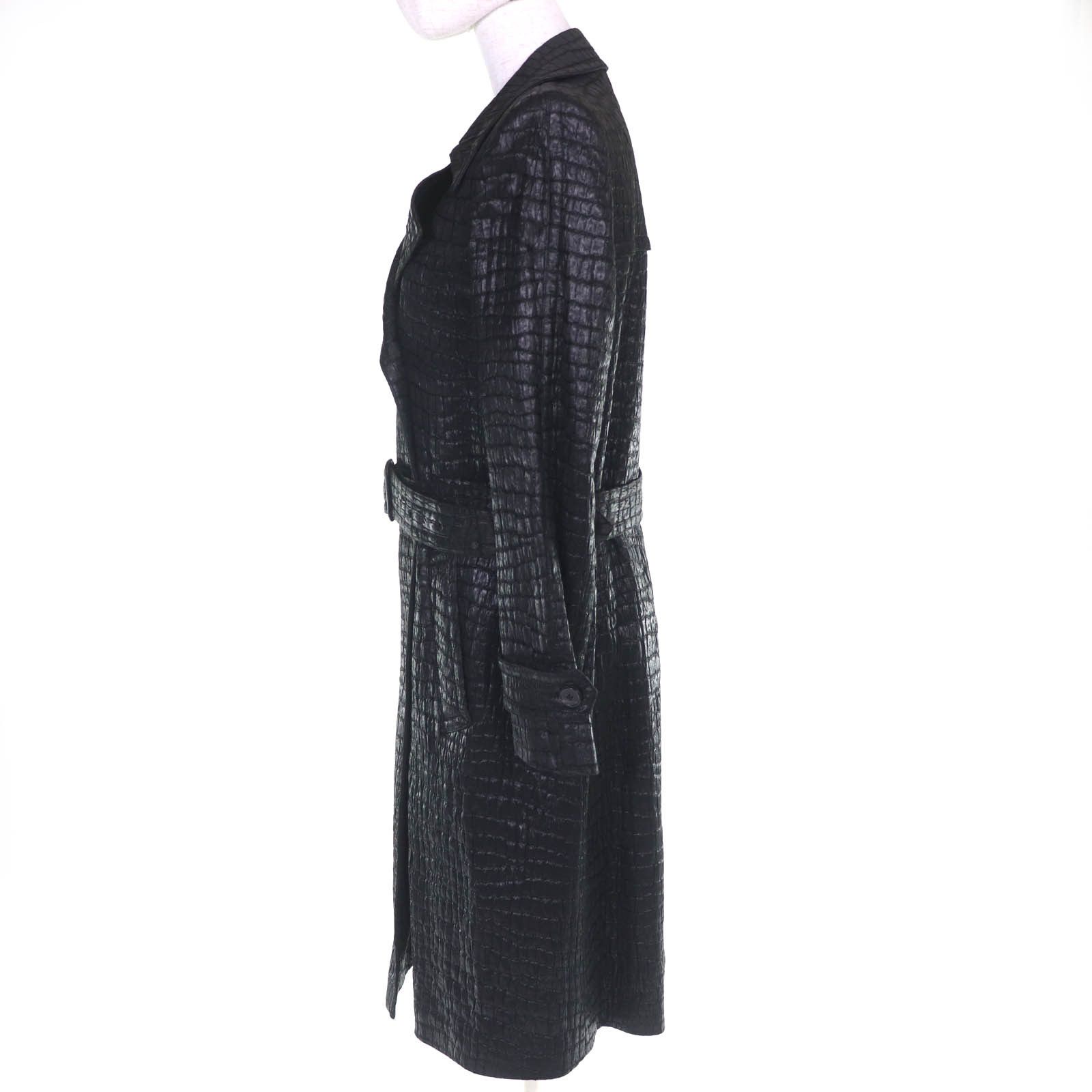 Dries Van Noten Dries Van Noten Dries Van Noten Crocodile Embossed Trench Coat Textile Outerwear DUTY FREE for USA Size ONE SIZE - 2 Thumbnail