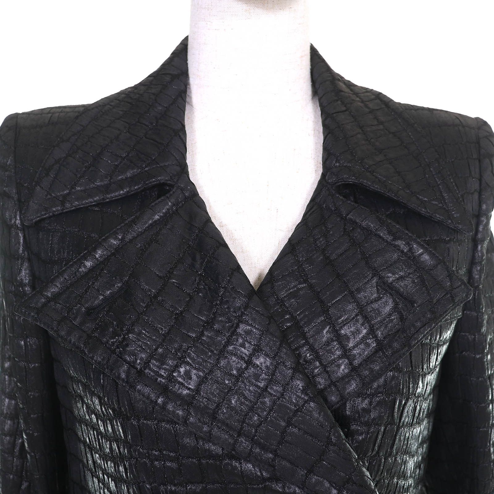 Dries Van Noten Dries Van Noten Dries Van Noten Crocodile Embossed Trench Coat Textile Outerwear DUTY FREE for USA Size ONE SIZE - 4 Thumbnail