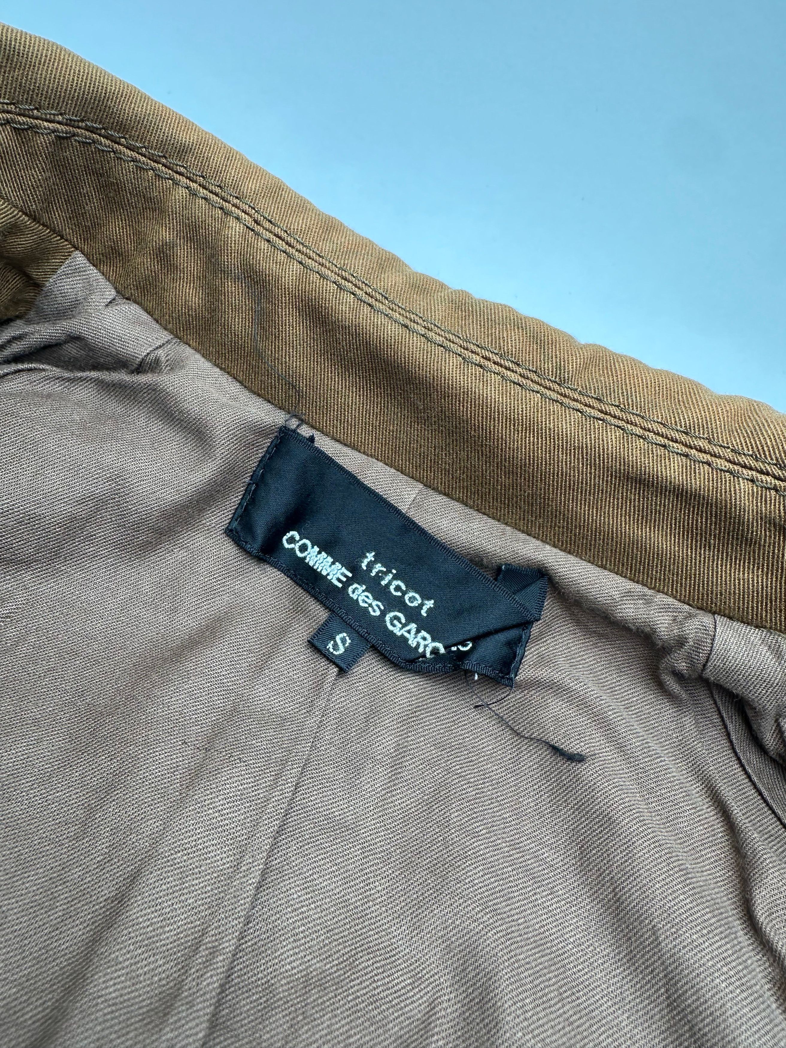Comme des Garcons Vintage Comme Des Garçons Denim Trenchcoat Khaki Brown S Size S / US 4 / IT 40 - 6 Thumbnail
