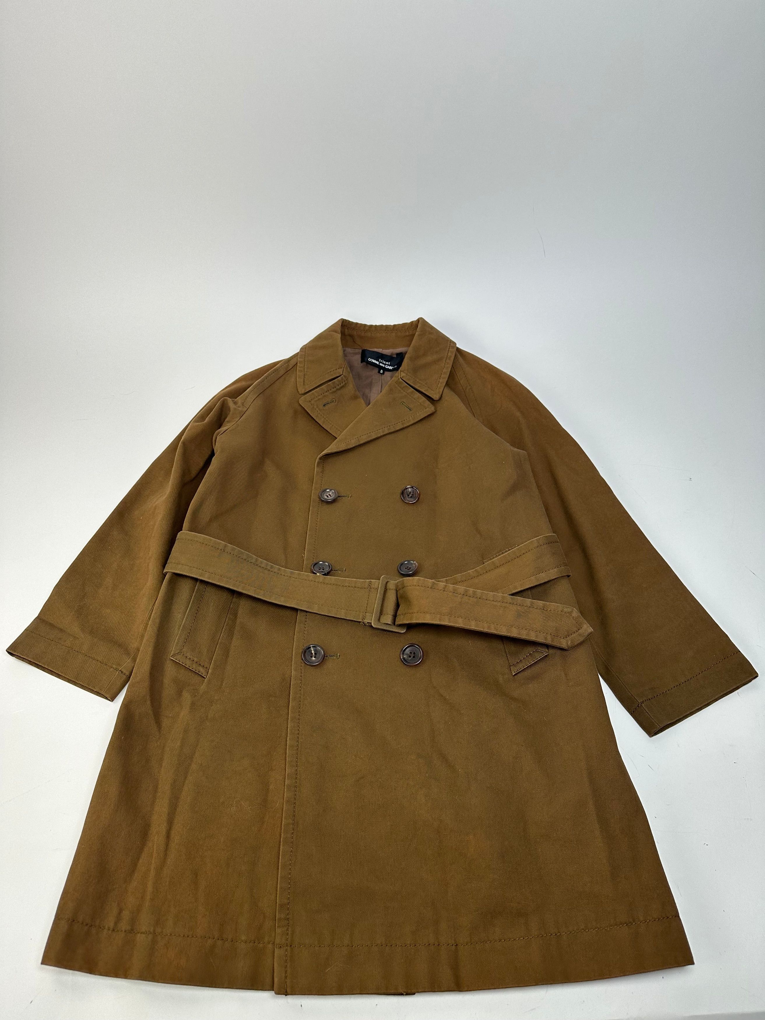 Comme des Garcons Vintage Comme Des Garçons Denim Trenchcoat Khaki Brown S Size S / US 4 / IT 40 - 10 Thumbnail