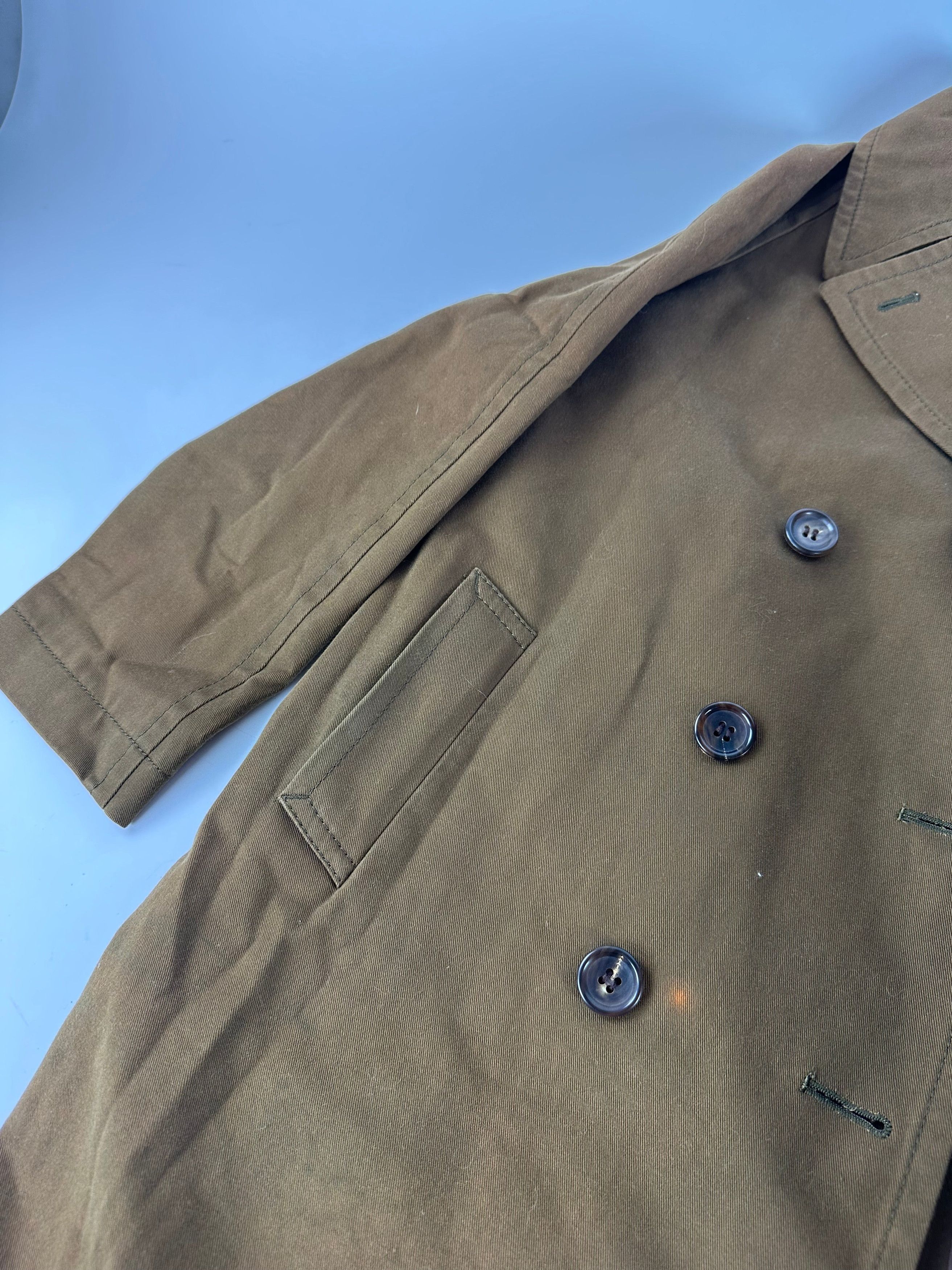 Comme des Garcons Vintage Comme Des Garçons Denim Trenchcoat Khaki Brown S Size S / US 4 / IT 40 - 9 Thumbnail