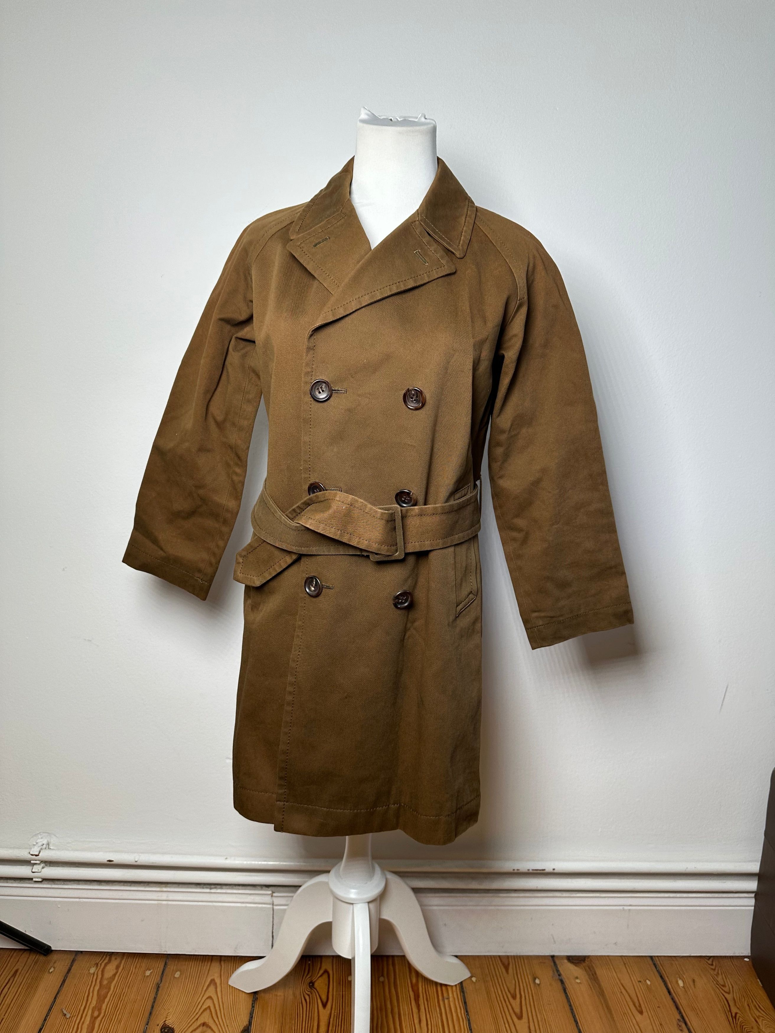 Comme des Garcons Vintage Comme Des Garçons Denim Trenchcoat Khaki Brown S Size S / US 4 / IT 40 - 2 Thumbnail