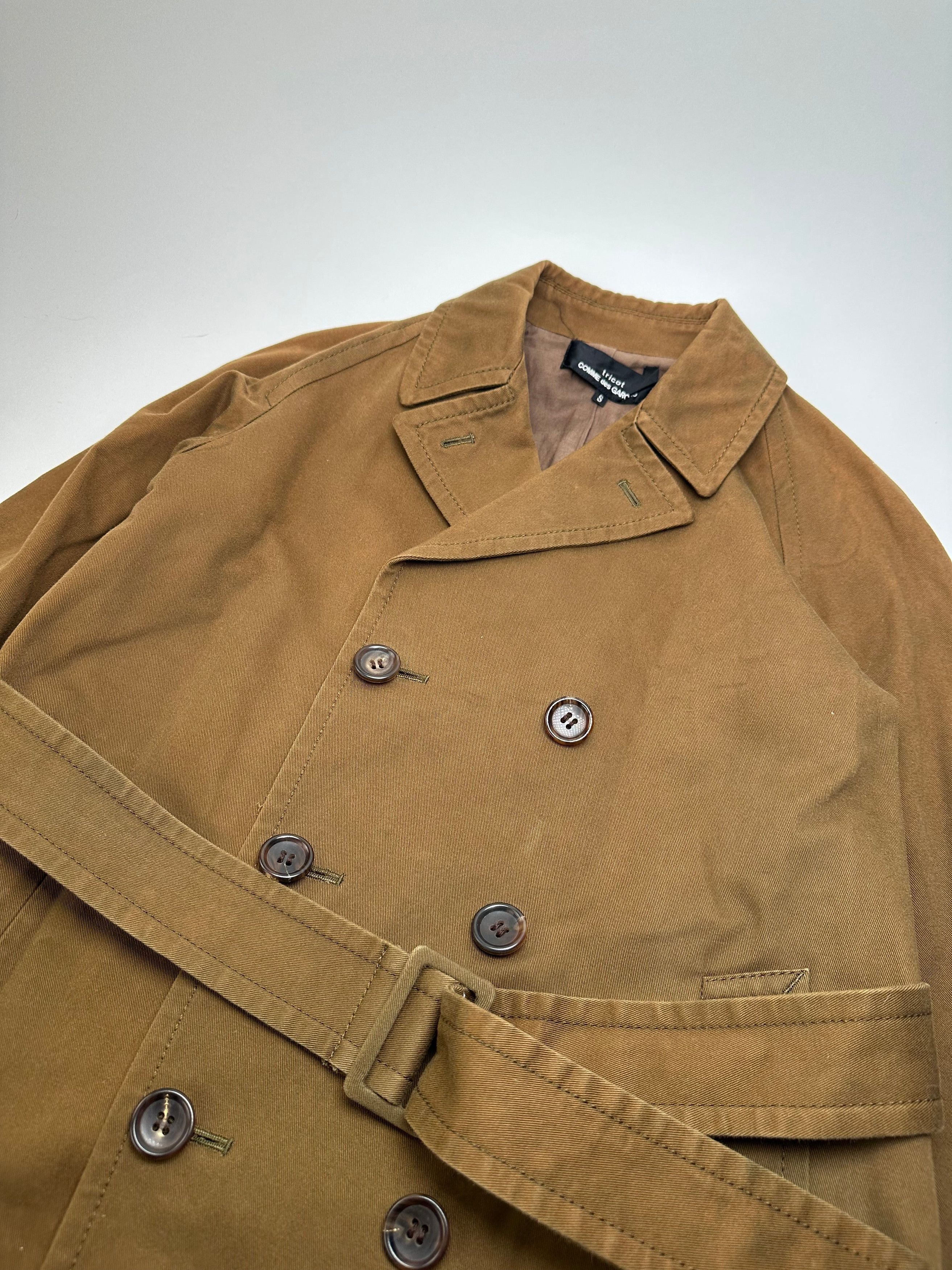 Comme des Garcons Vintage Comme Des Garçons Denim Trenchcoat Khaki Brown S Size S / US 4 / IT 40 - 11 Thumbnail