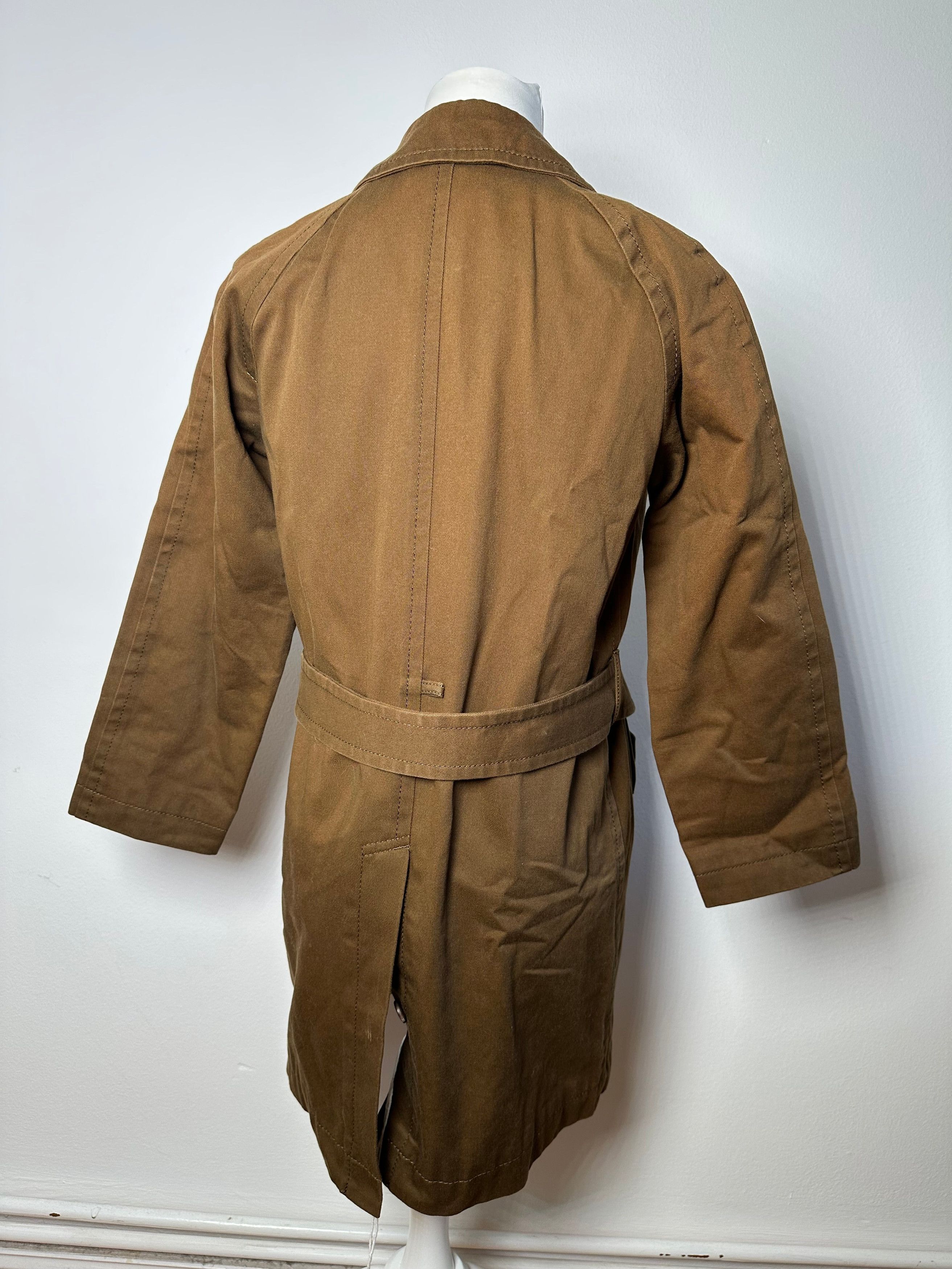 Comme des Garcons Vintage Comme Des Garçons Denim Trenchcoat Khaki Brown S Size S / US 4 / IT 40 - 14 Thumbnail