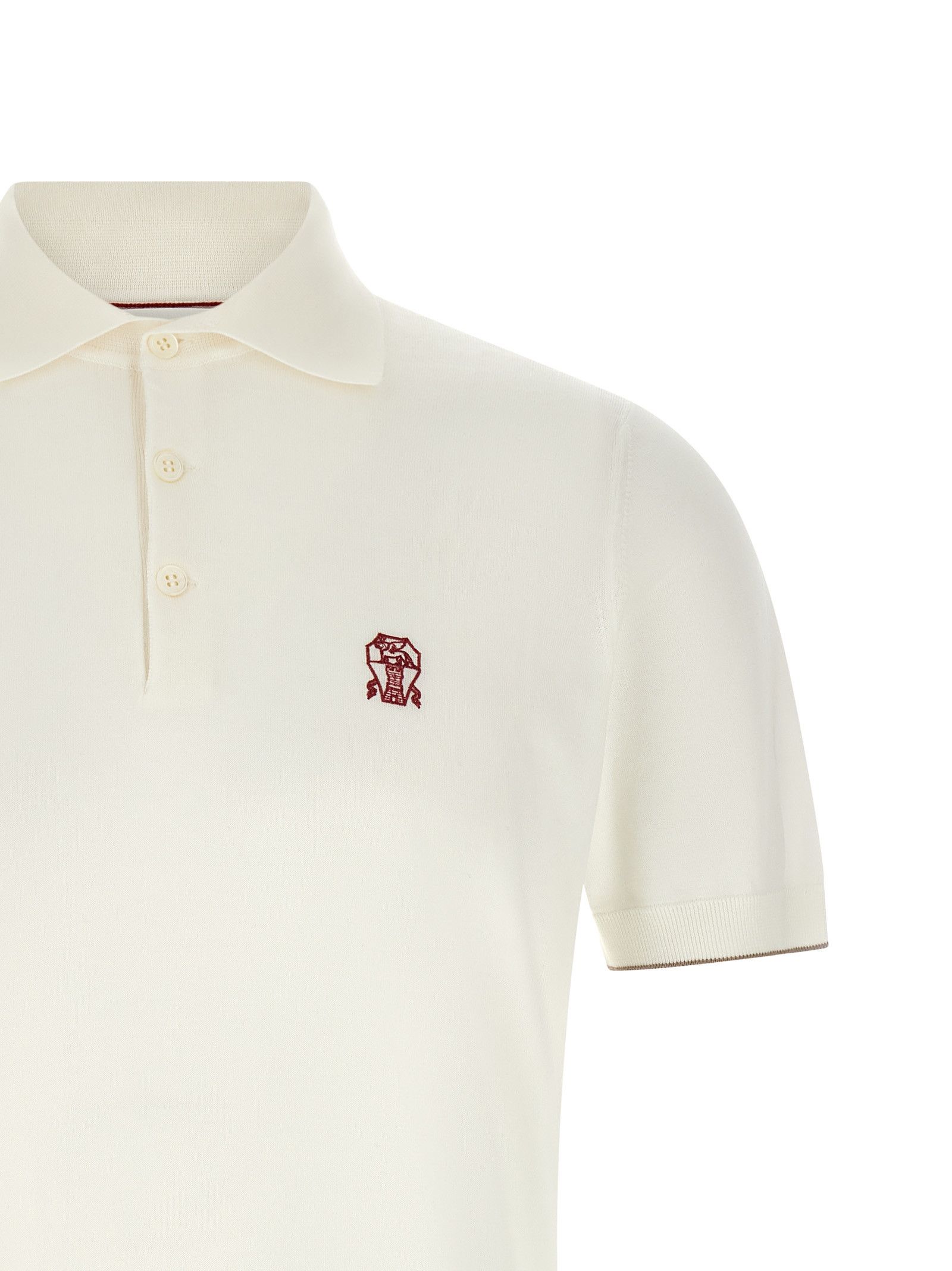 Brunello Cucinelli Logo embroidery polo shirt Size US XL / EU 56 / 4 - 3 Thumbnail
