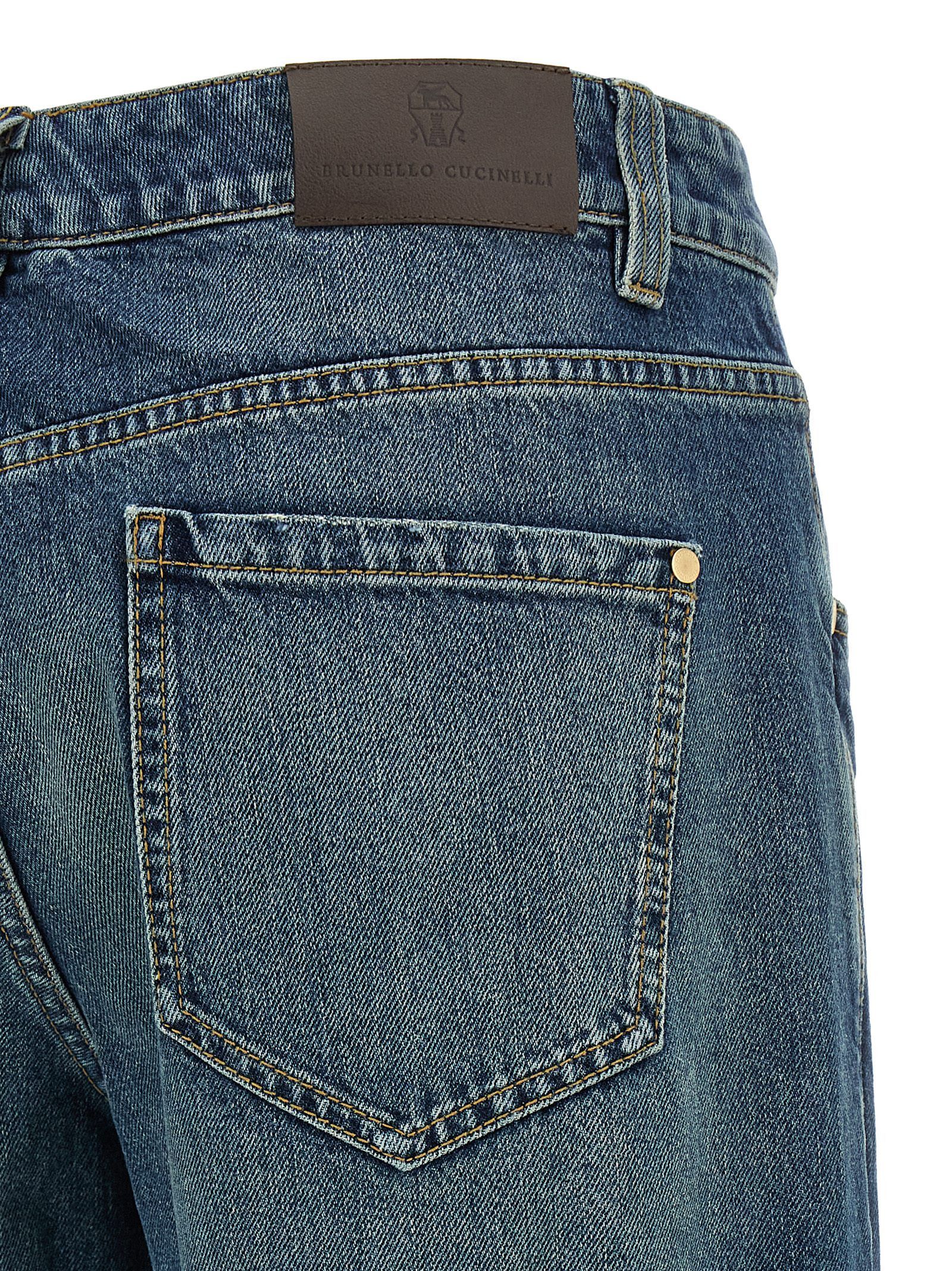 Brunello Cucinelli Stonewashed denim jeans Size 28" / US 6 / IT 42 - 4 Thumbnail