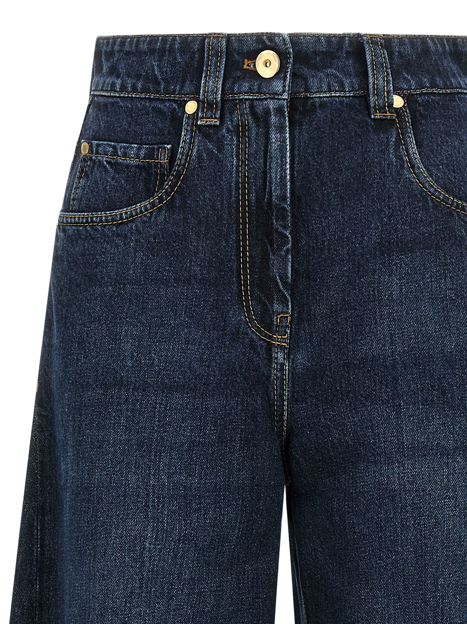Brunello Cucinelli 'Wide Barrel full lenght' jeans Size 27" / US 4 / IT 40 - 3 Thumbnail