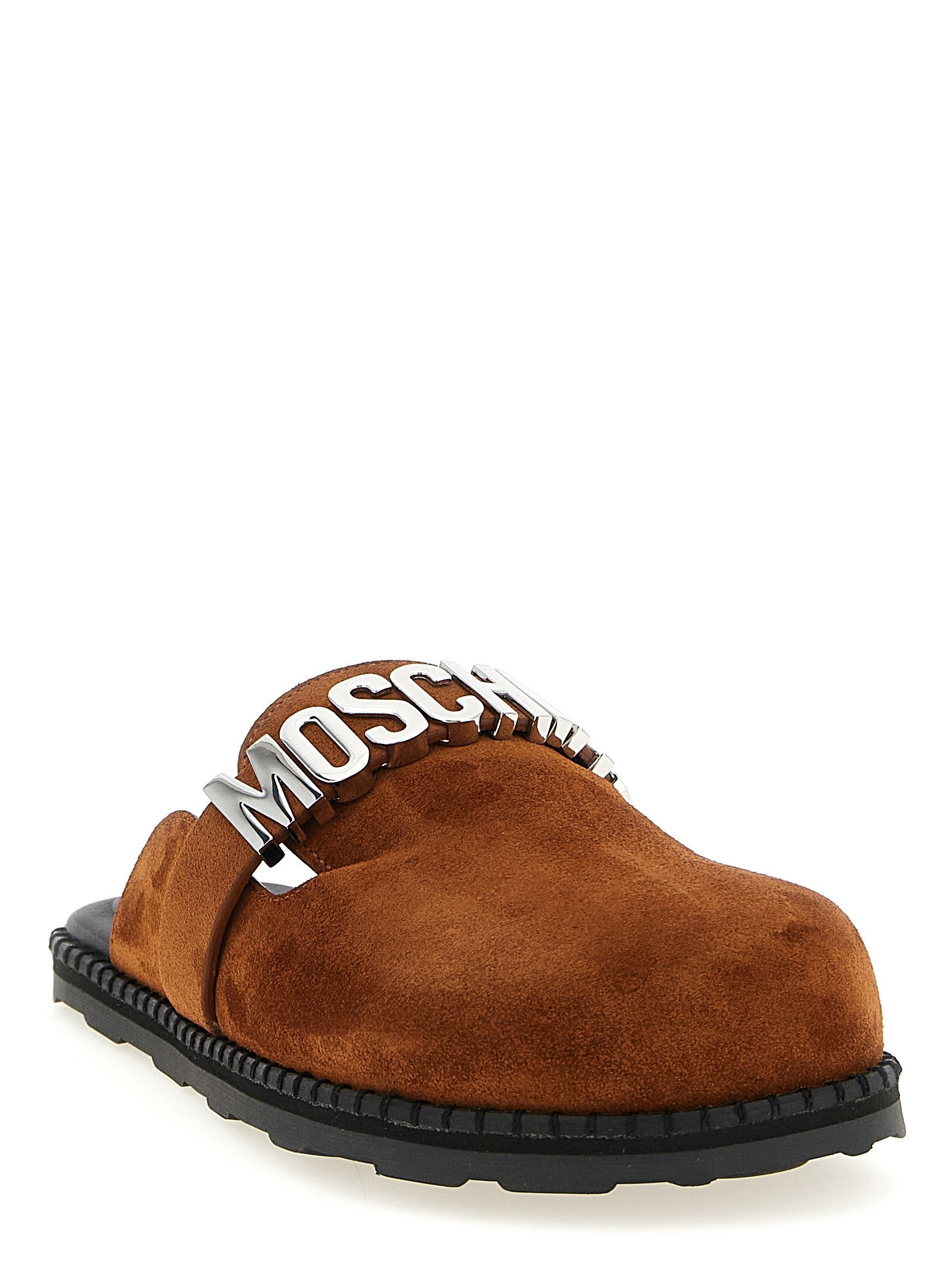Suede sabots