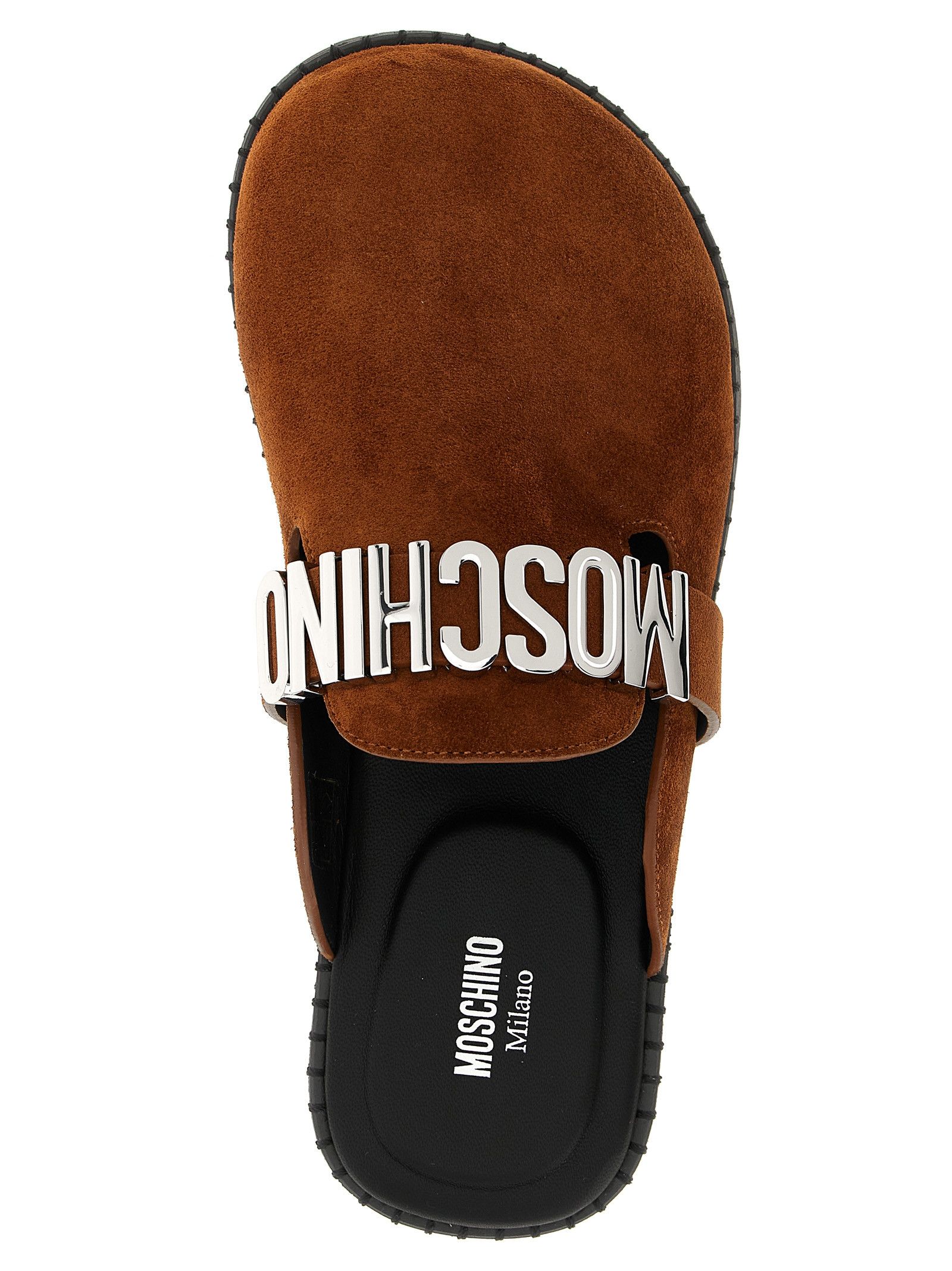 Suede sabots