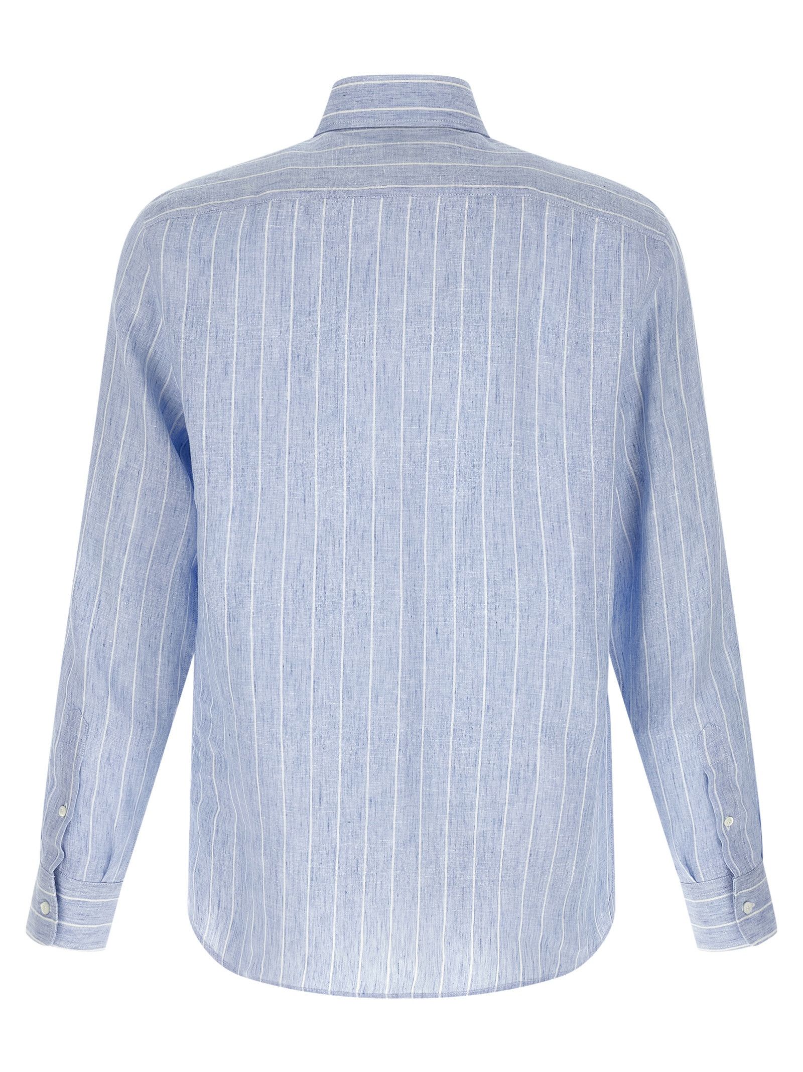 Brunello Cucinelli Striped linen shirt Size US M / EU 48-50 / 2 - 2 Thumbnail