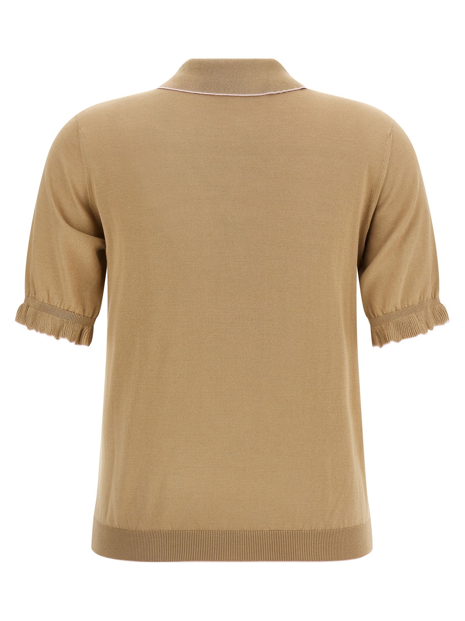 Fabiana Filippi Cotton silk polo shirt Size S / US 4 / IT 40 - 2 Thumbnail