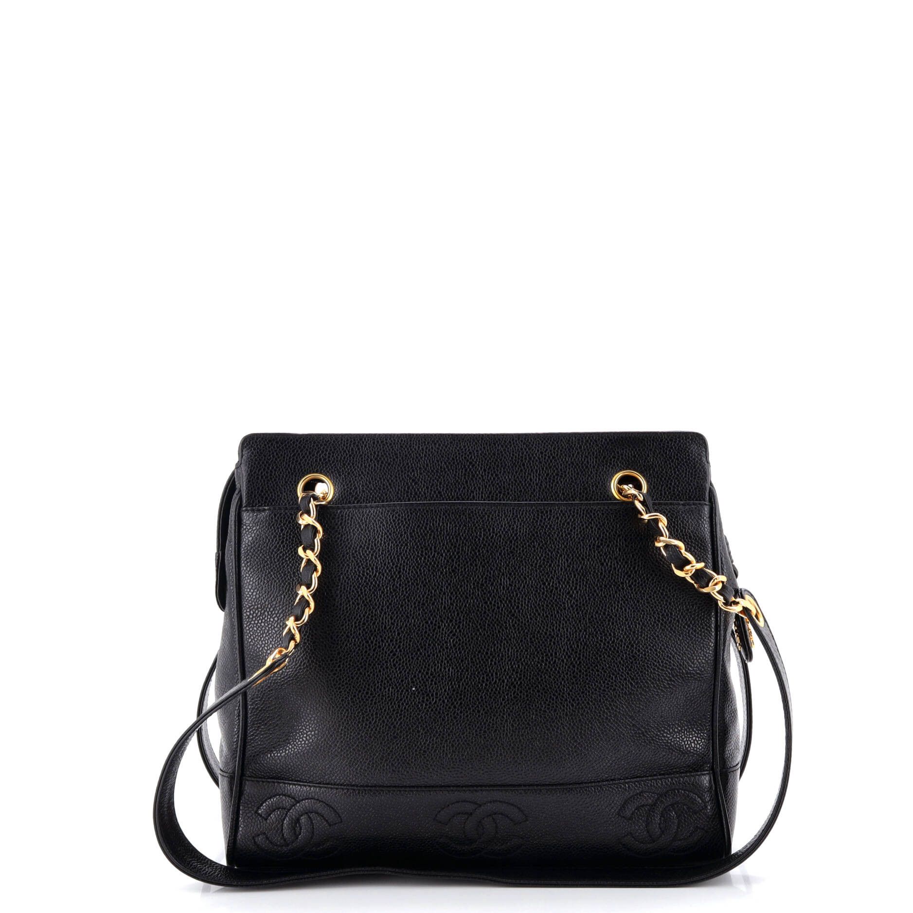 Chanel Vintage Stitched CC Shoulder Bag Size ONE SIZE - 4 Thumbnail
