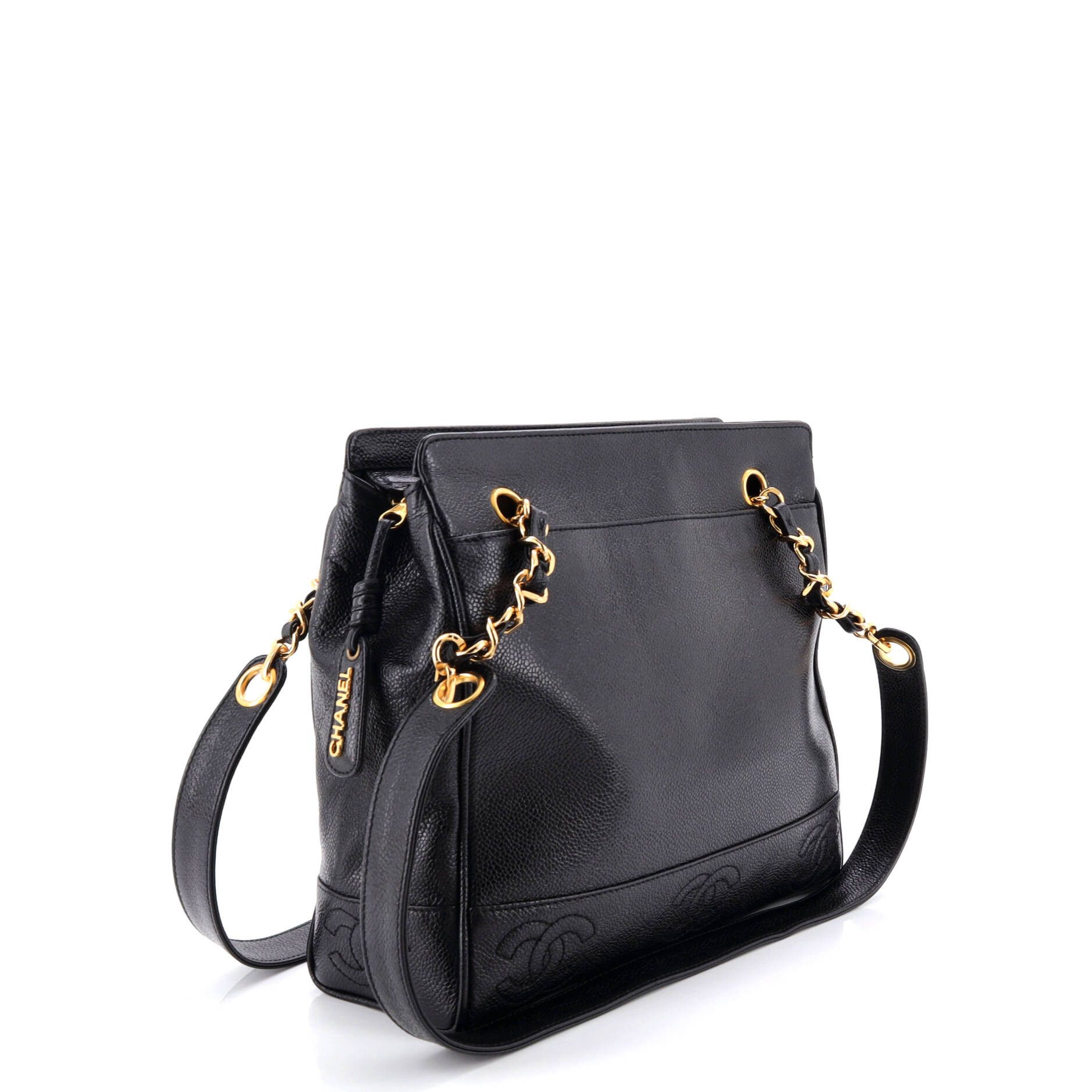 Chanel Vintage Stitched CC Shoulder Bag Size ONE SIZE - 3 Thumbnail
