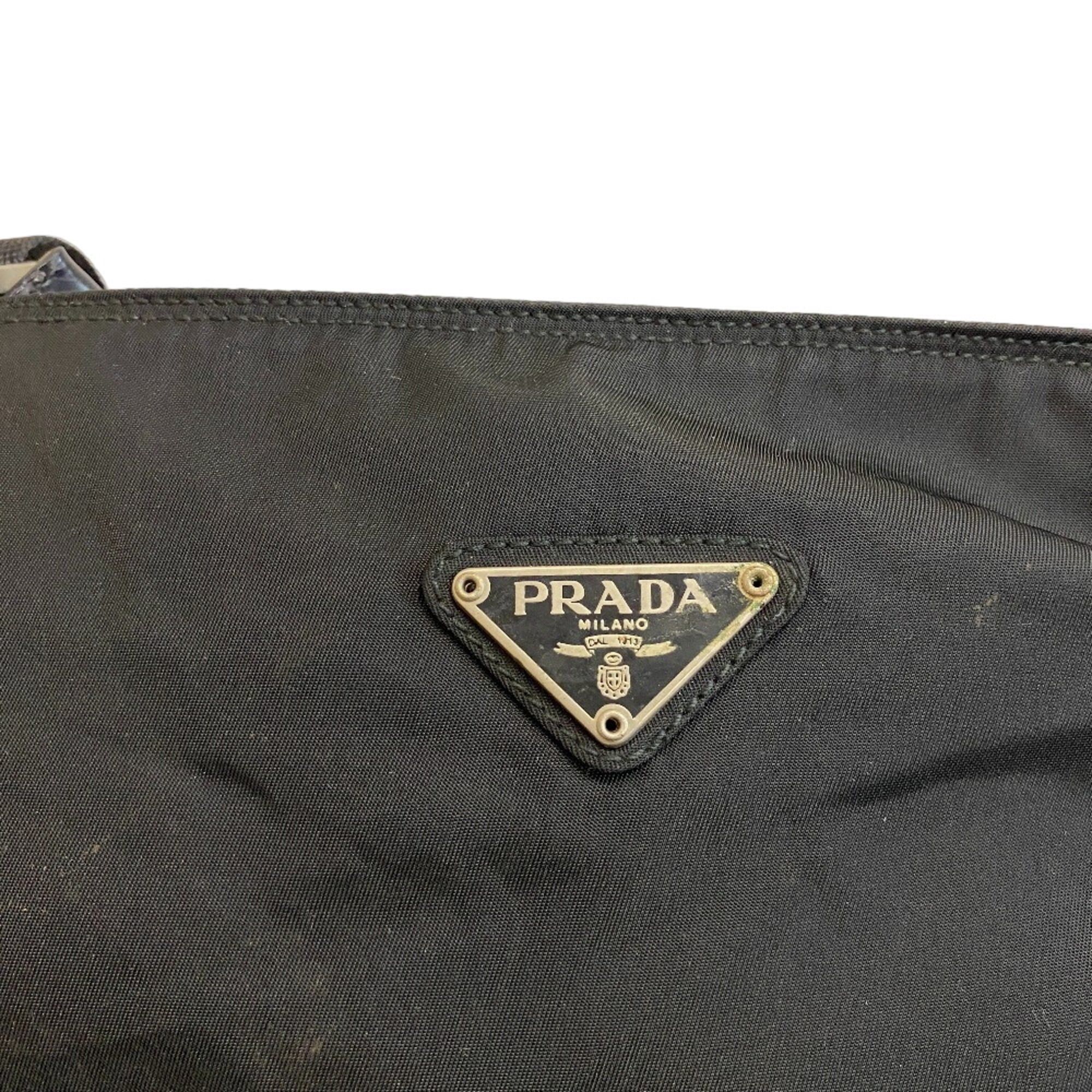 Prada Prada Sacoche Triangle Plate Shoulder Bag Black Size ONE SIZE - 6 Thumbnail