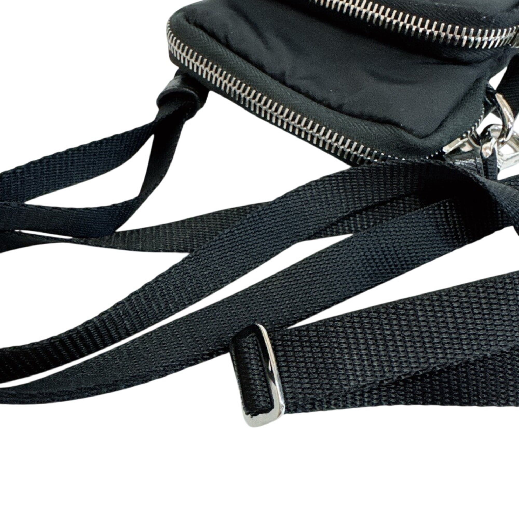 Prada PRADA 2ZT024 Re-Nylon Smartphone Case with Triangle Logo Shoulder Bag, Black Size ONE SIZE - 8 Thumbnail