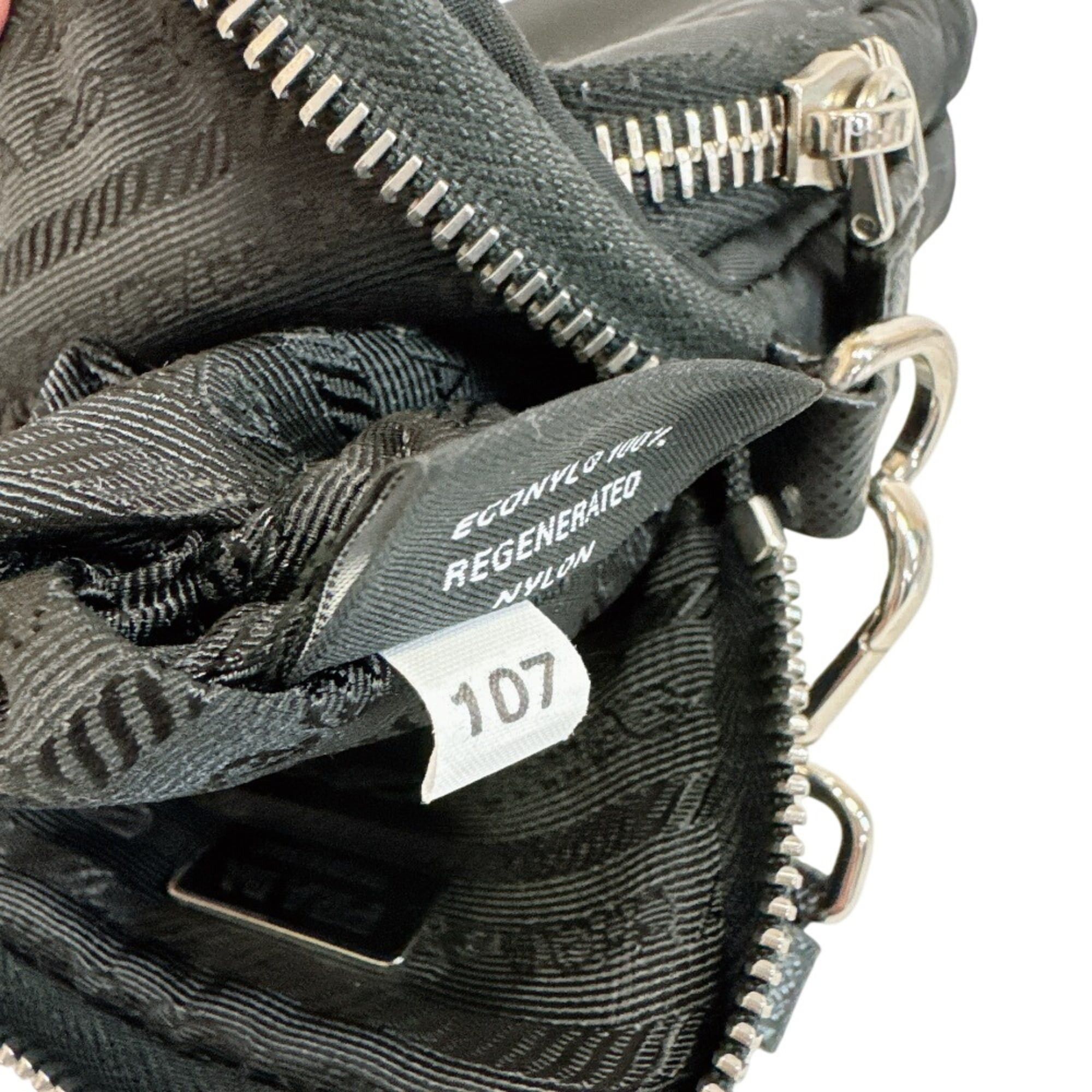 Prada PRADA 2ZT024 Re-Nylon Smartphone Case with Triangle Logo Shoulder Bag, Black Size ONE SIZE - 11 Thumbnail