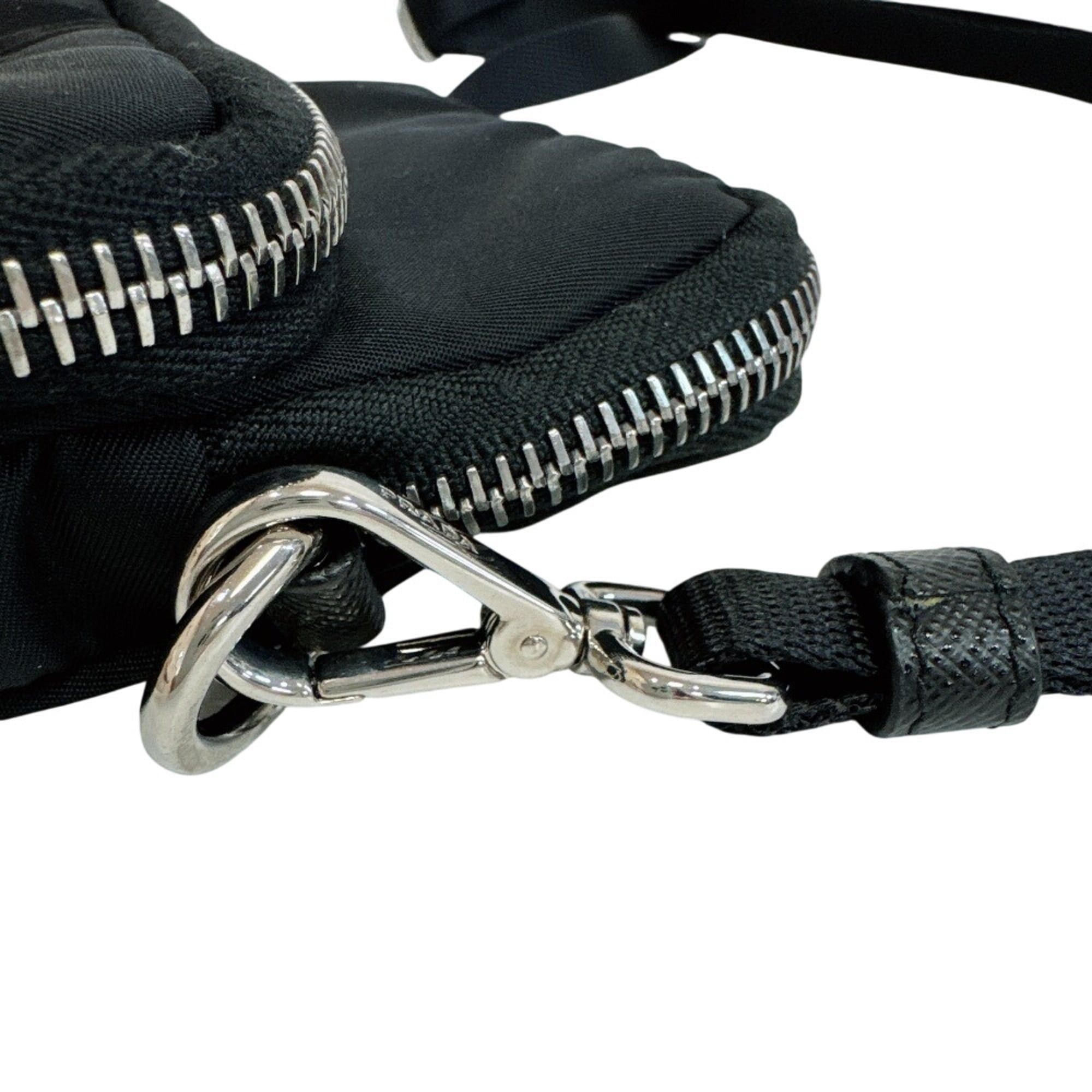 Prada PRADA 2ZT024 Re-Nylon Smartphone Case with Triangle Logo Shoulder Bag, Black Size ONE SIZE - 5 Thumbnail