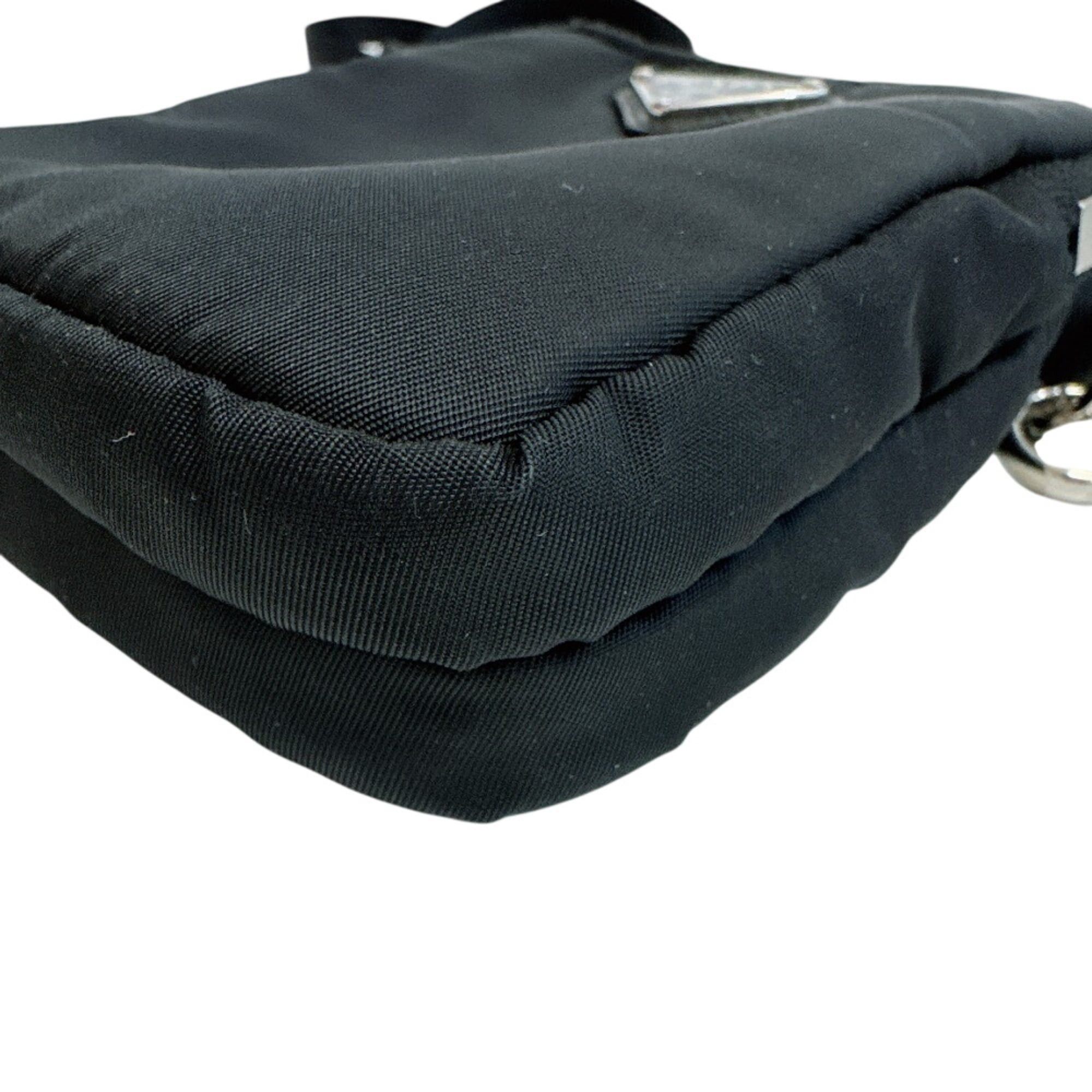 Prada PRADA 2ZT024 Re-Nylon Smartphone Case with Triangle Logo Shoulder Bag, Black Size ONE SIZE - 4 Thumbnail