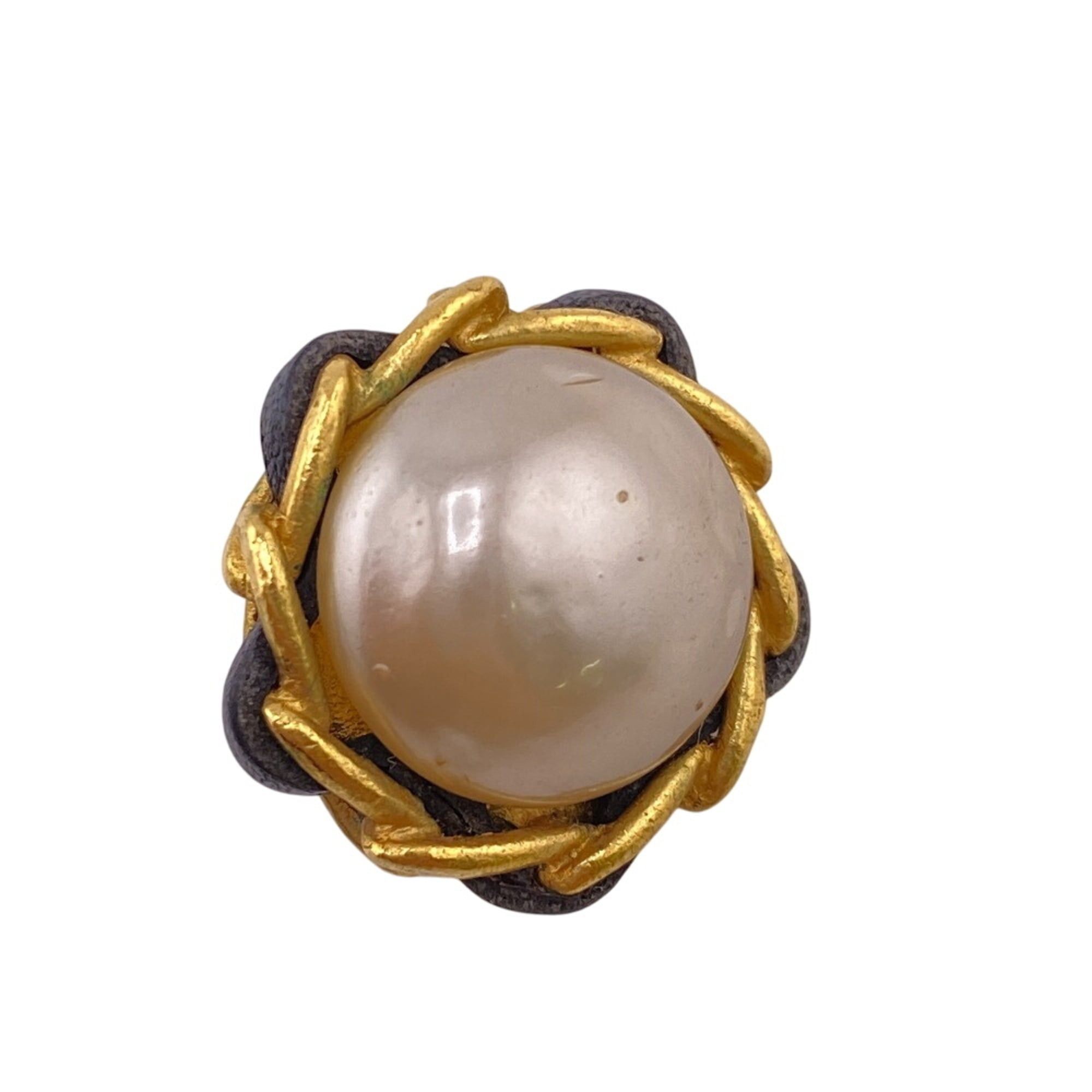 Chanel CHANEL 93A Pearl Earrings Gold Size ONE SIZE - 3 Thumbnail