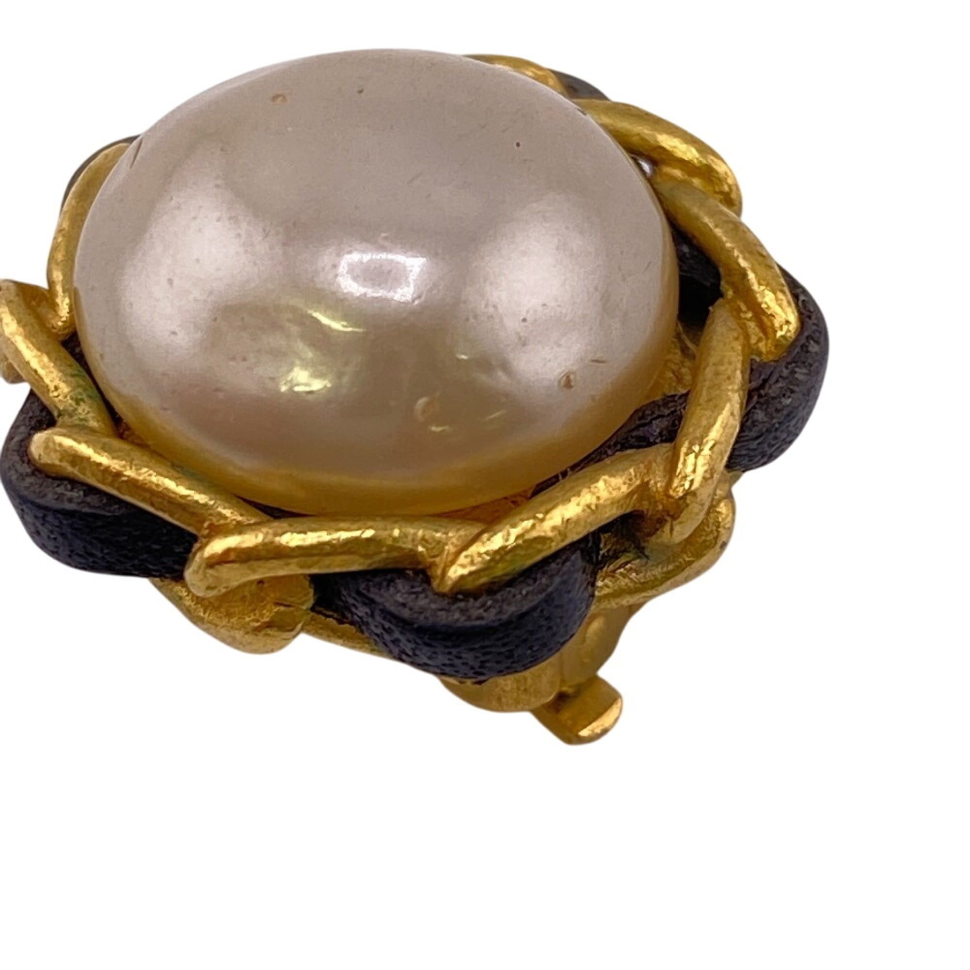 Chanel CHANEL 93A Pearl Earrings Gold Size ONE SIZE - 7 Thumbnail