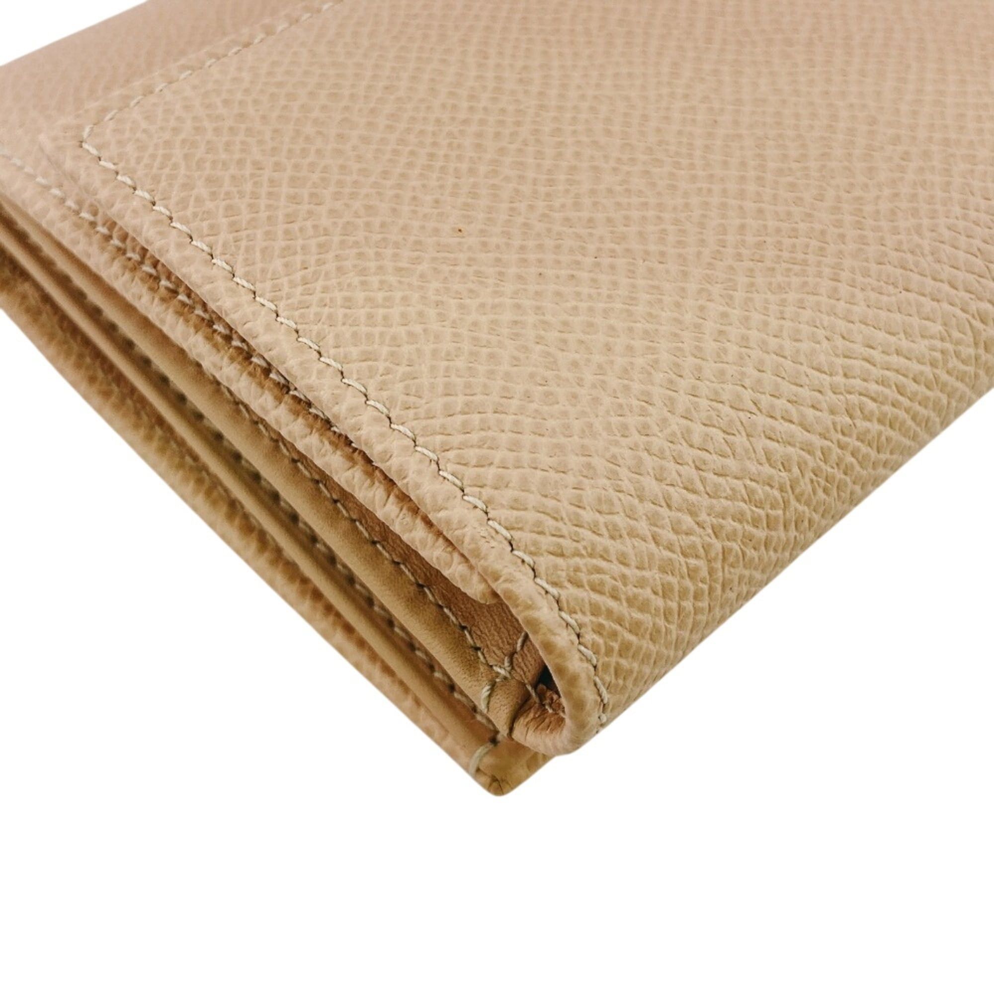 Bvlgari BVLGARI W-hook bifold logo clip long wallet in beige Size ONE SIZE - 5 Thumbnail