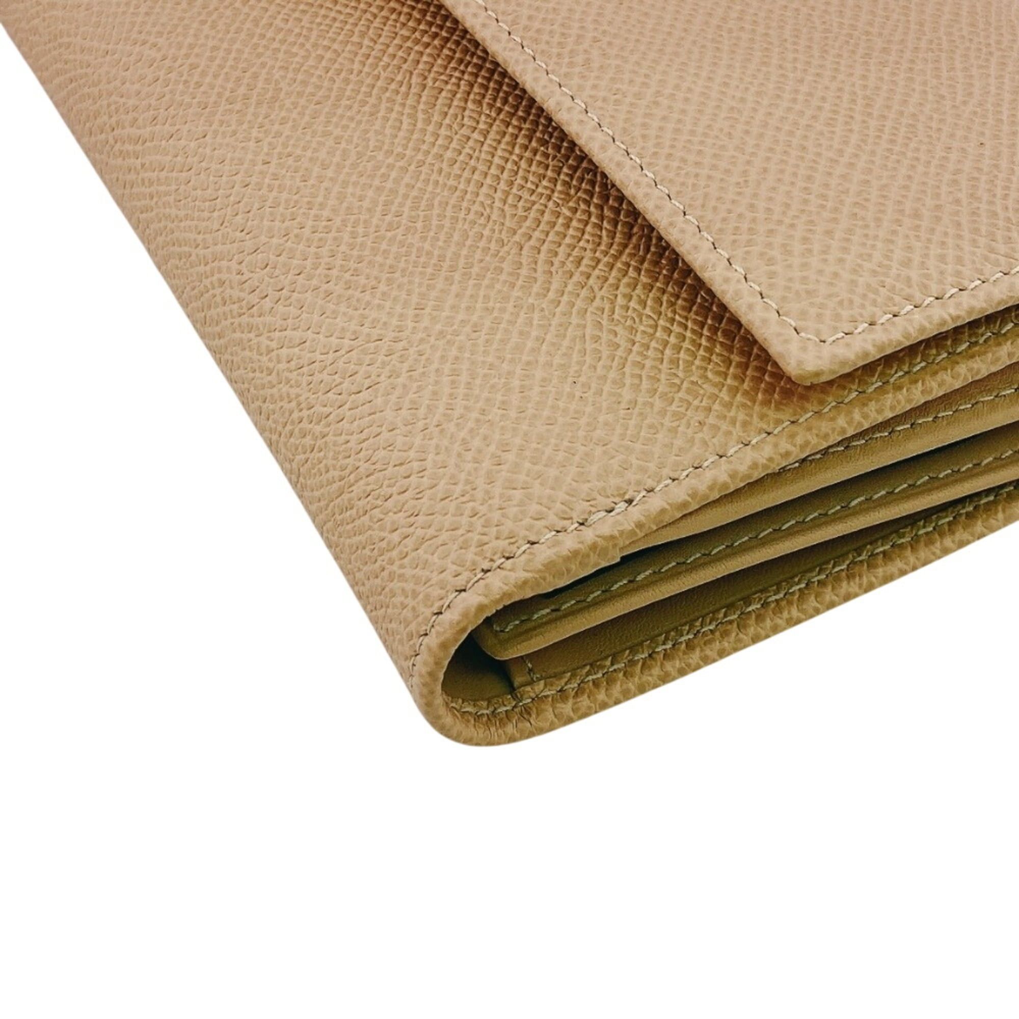 Bvlgari BVLGARI W-hook bifold logo clip long wallet in beige Size ONE SIZE - 6 Thumbnail