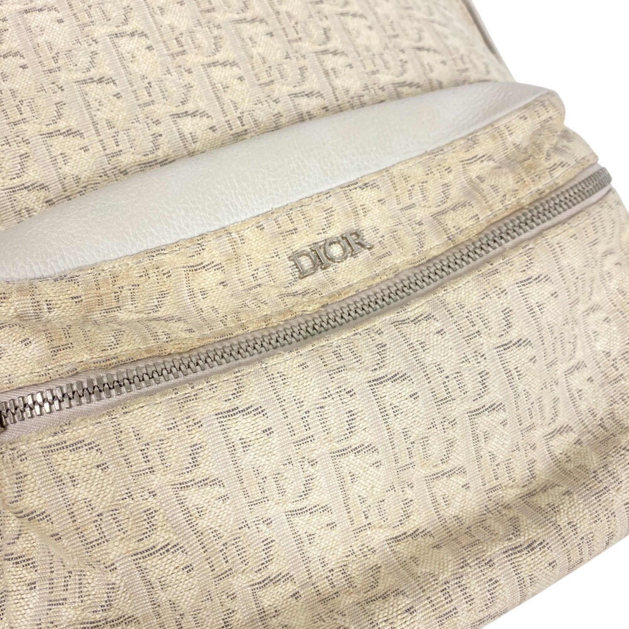 Dior Christian Dior Rider Oblique Backpack Trotter Backpack/Daypack Bag White Size ONE SIZE - 5 Thumbnail