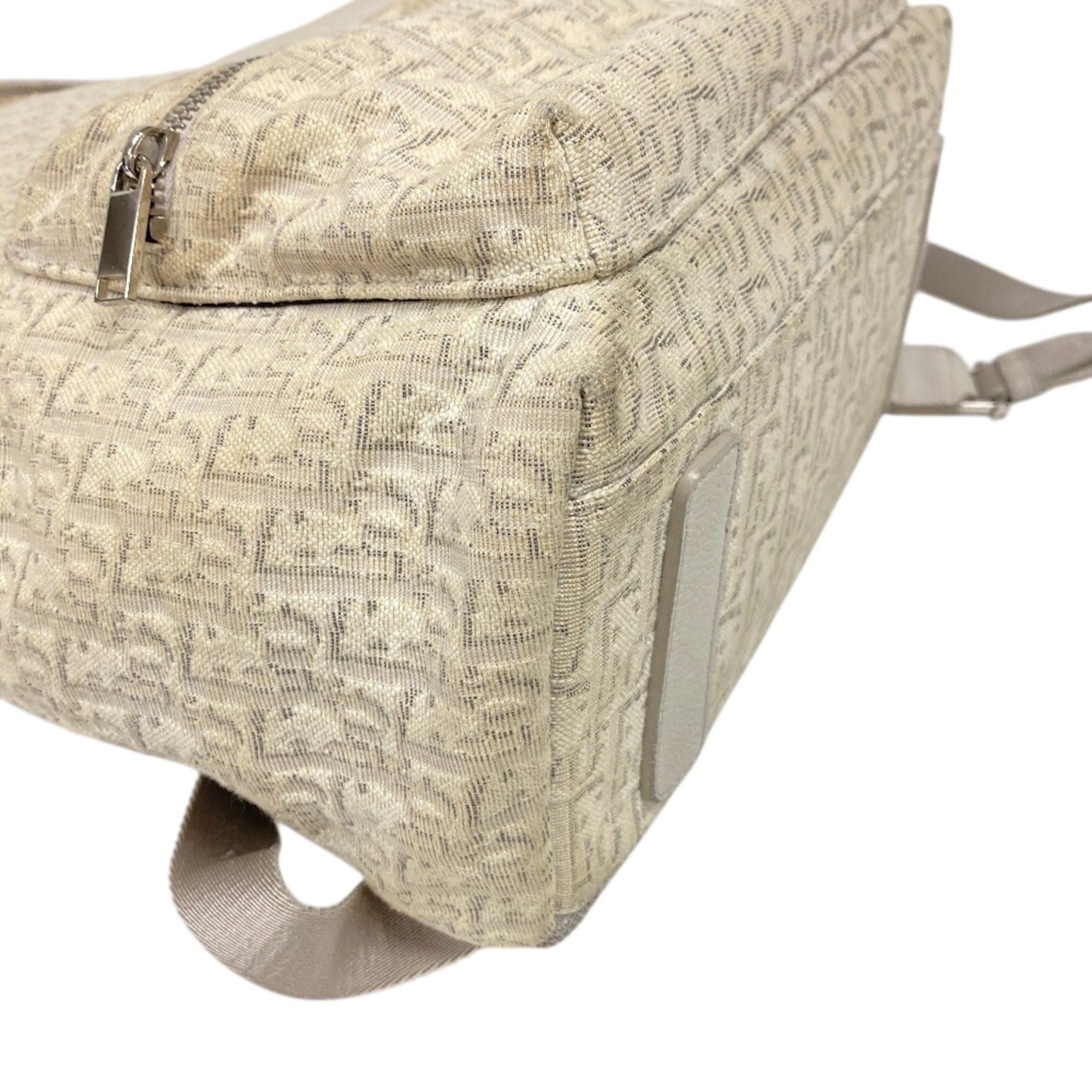 Dior Christian Dior Rider Oblique Backpack Trotter Backpack/Daypack Bag White Size ONE SIZE - 4 Thumbnail