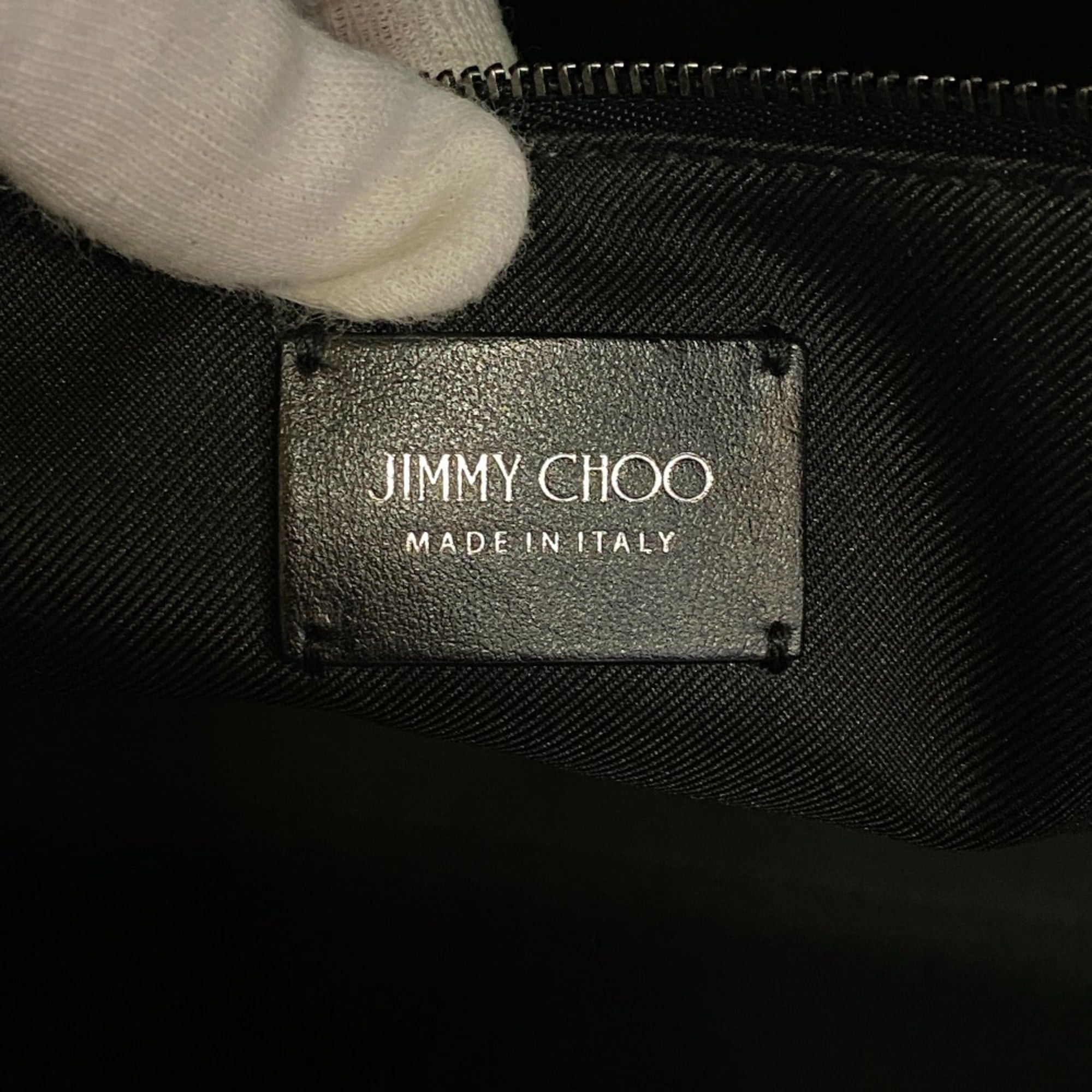 Jimmy Choo JIMMY CHOO Pegasi Crocodile Embossed Studded Tote Bag in Black Size ONE SIZE - 14 Thumbnail