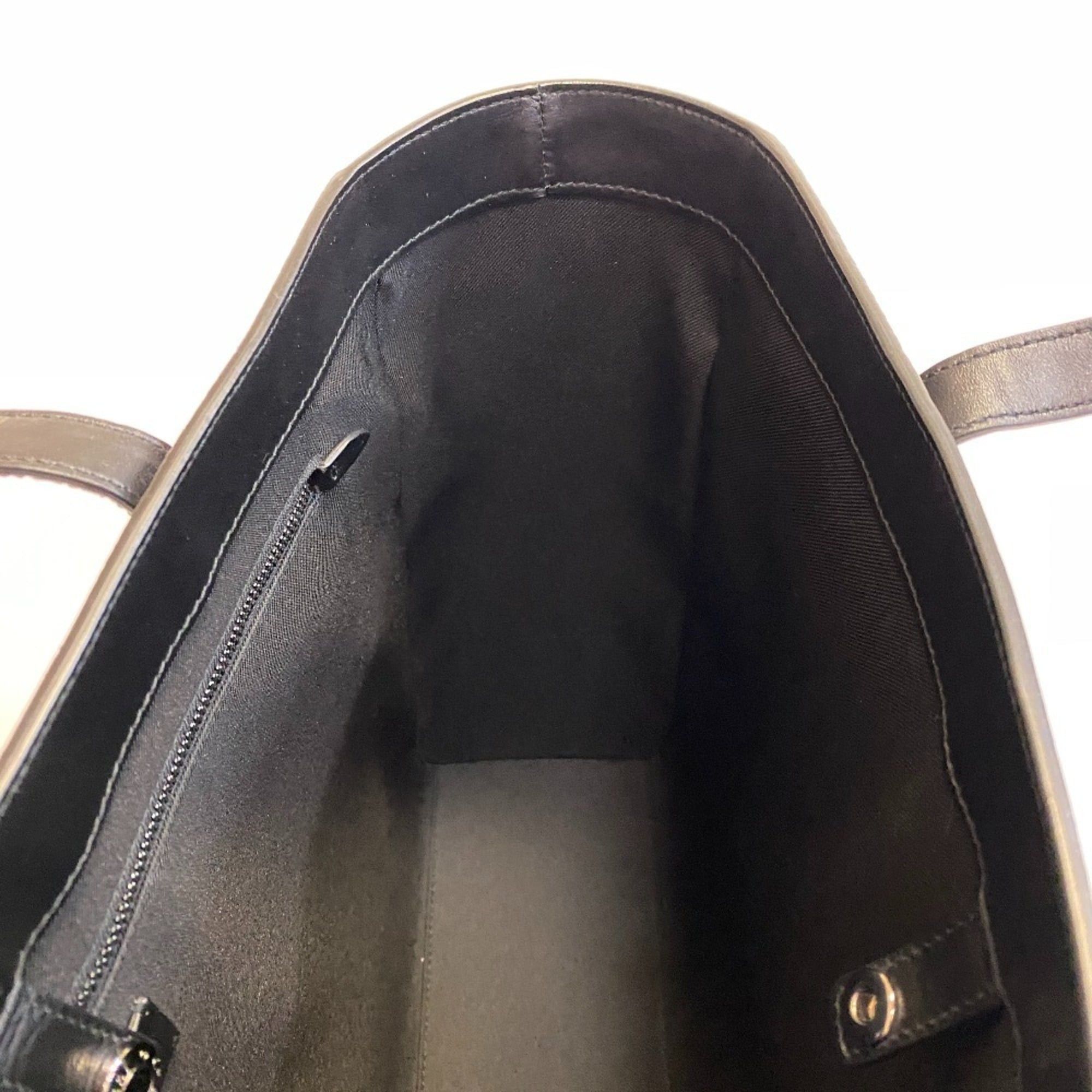 Jimmy Choo JIMMY CHOO Pegasi Crocodile Embossed Studded Tote Bag in Black Size ONE SIZE - 10 Thumbnail